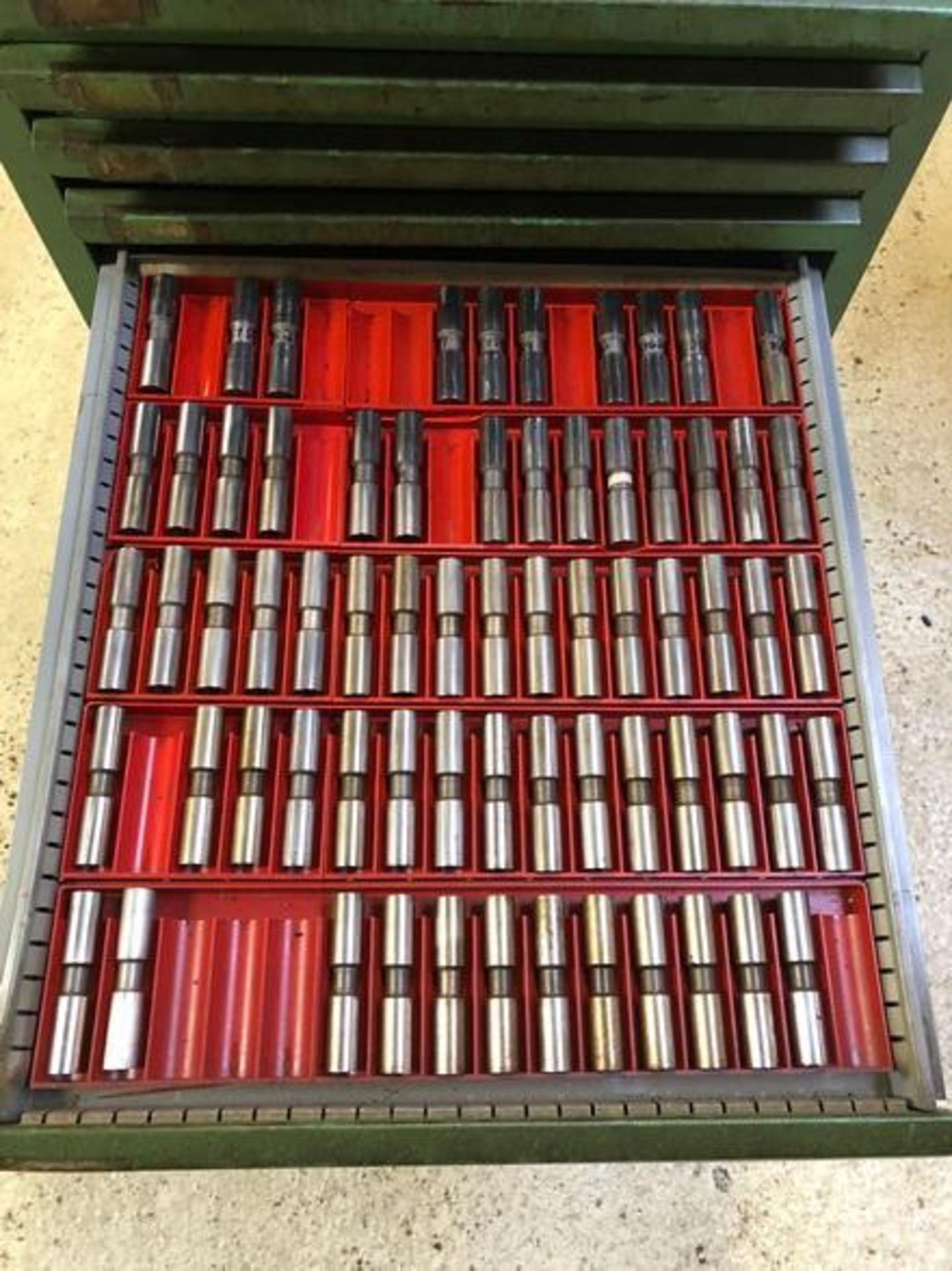 12 drawer Flat File Machine Tools Storage Cabinets with contents - Image 9 of 17