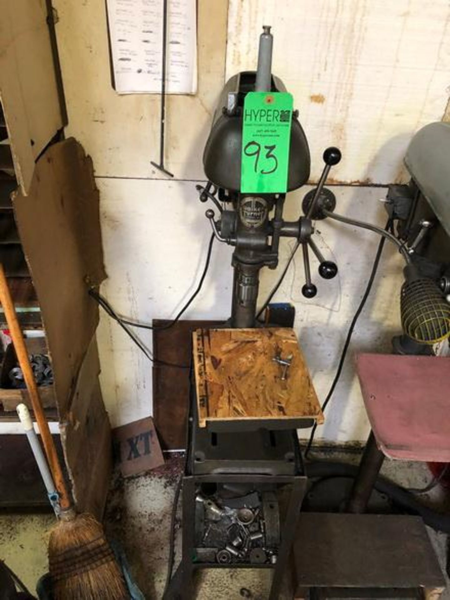 Walker Turner Model 1944 Drill Press table size 10" x 14" - Image 6 of 8