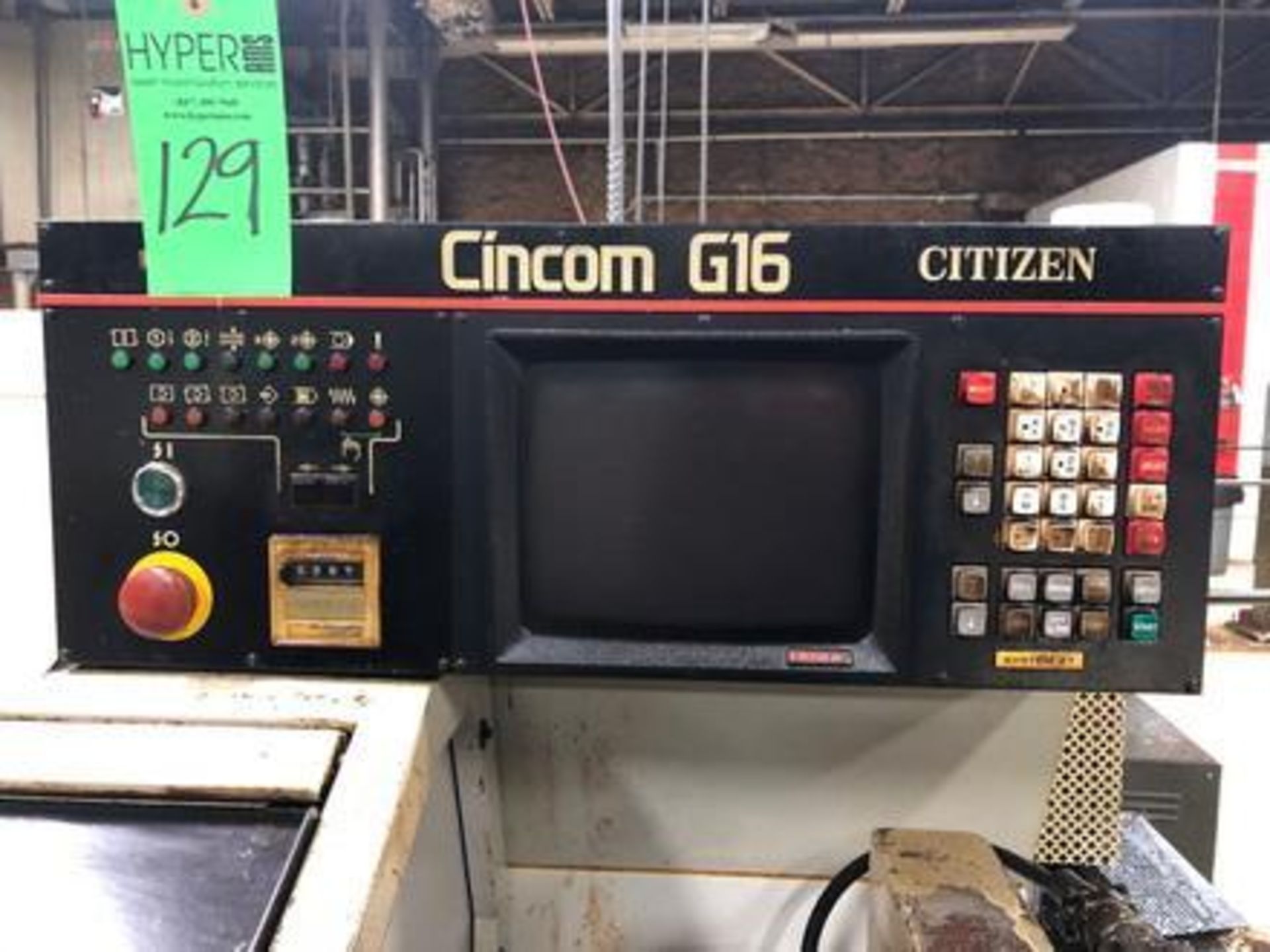 Citizen Cincom Model: G16 Swiss Type CNC Lathe S/N R-1194 Year (1986) Fanuc System 2T - Image 6 of 16