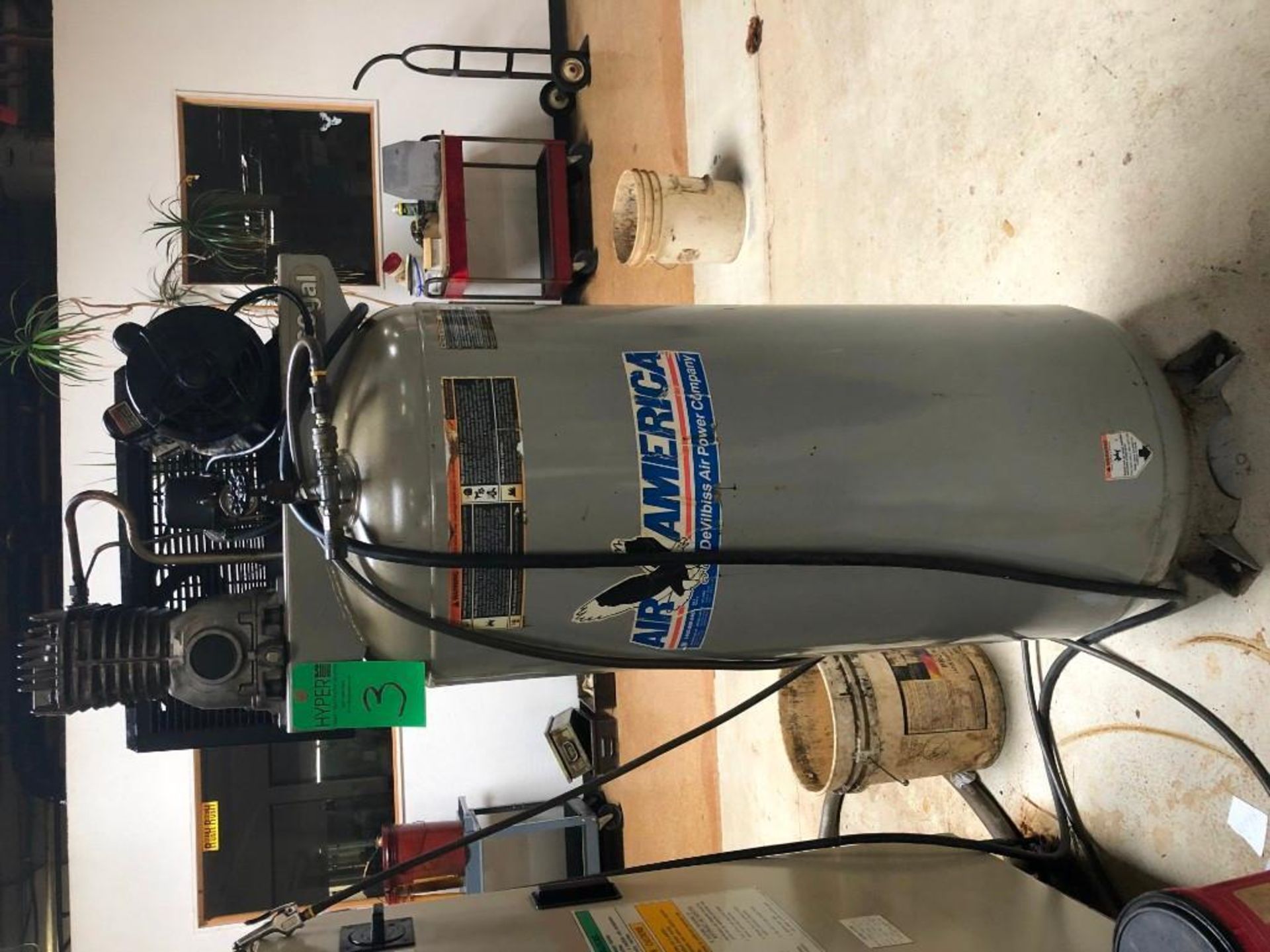 Air America 6HP Air compressor, Capacity 6o Gal, 6HP, Tank National Bd 442236