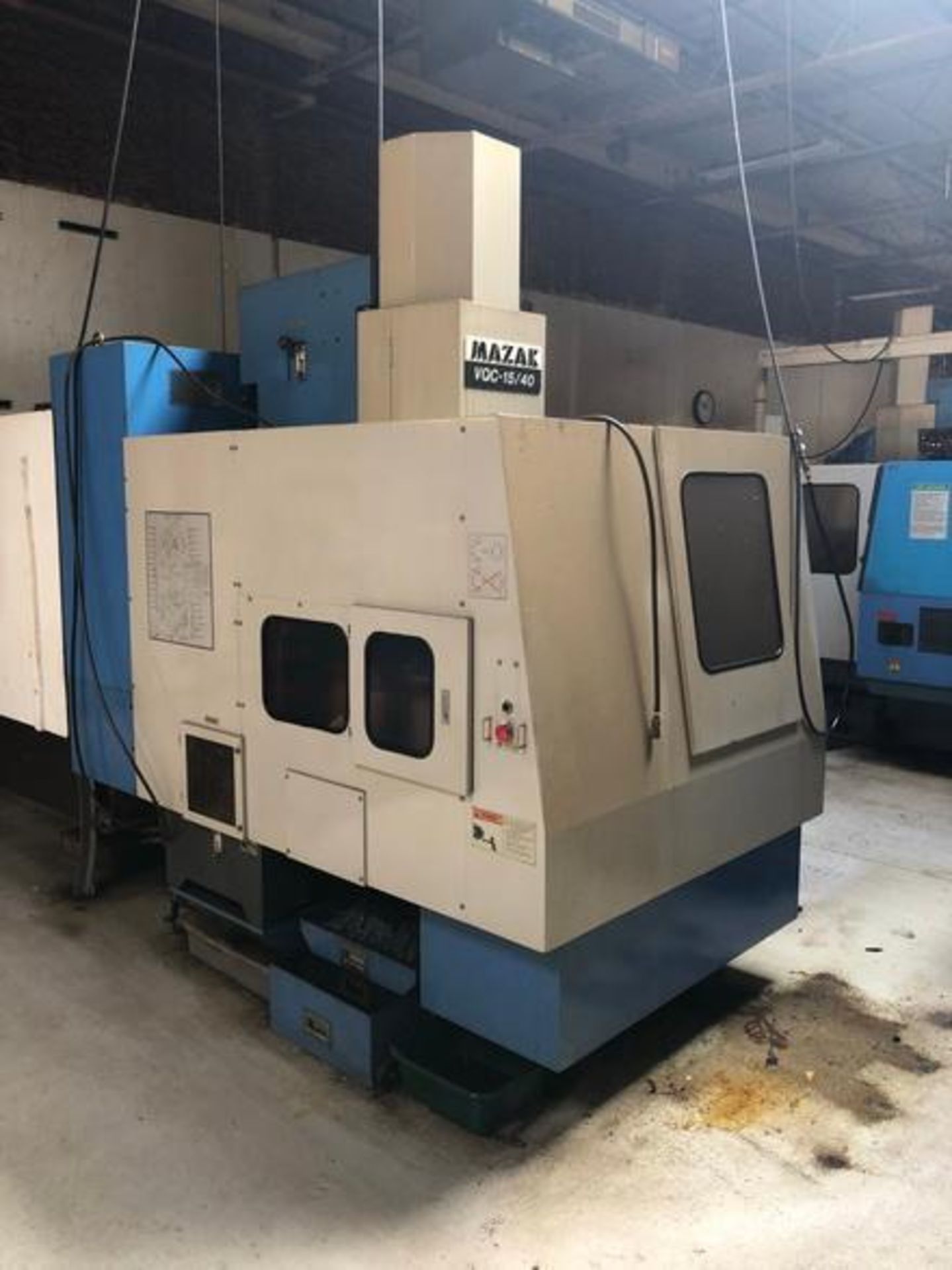 Mazak Model: VQC-15/40 CNC Vertical Machining Center S/N: 69076, 16"x36", 16-Position ATC, Yuasa 4th - Image 4 of 27