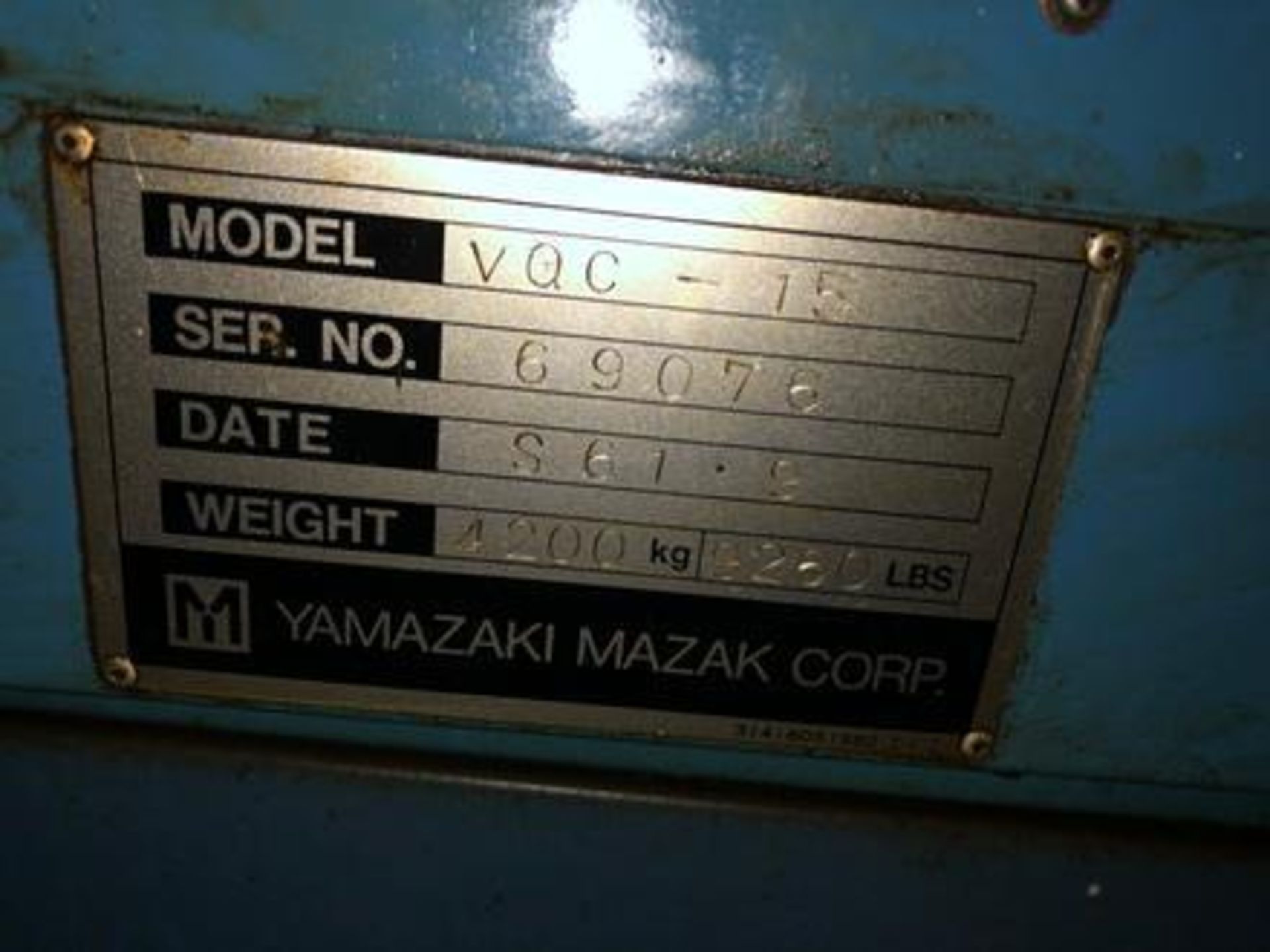 Mazak Model: VQC-15/40 CNC Vertical Machining Center S/N: 69076, 16"x36", 16-Position ATC, Yuasa 4th - Image 17 of 27