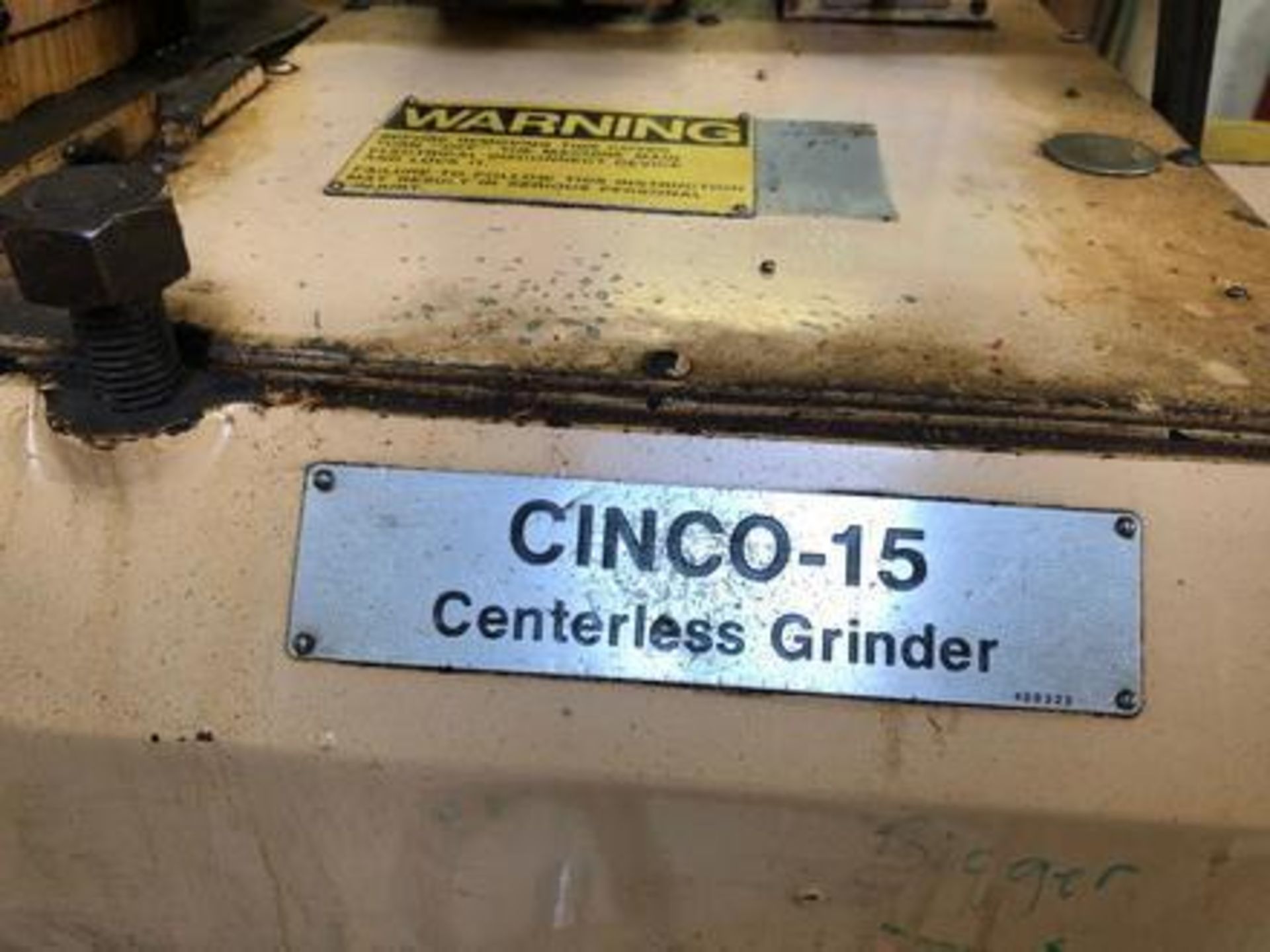 Cincinnati Model CINCO-15 Centerless Grinder S/N: 350200082-0008, Control Panel Cincinnati Milacron - Image 9 of 22