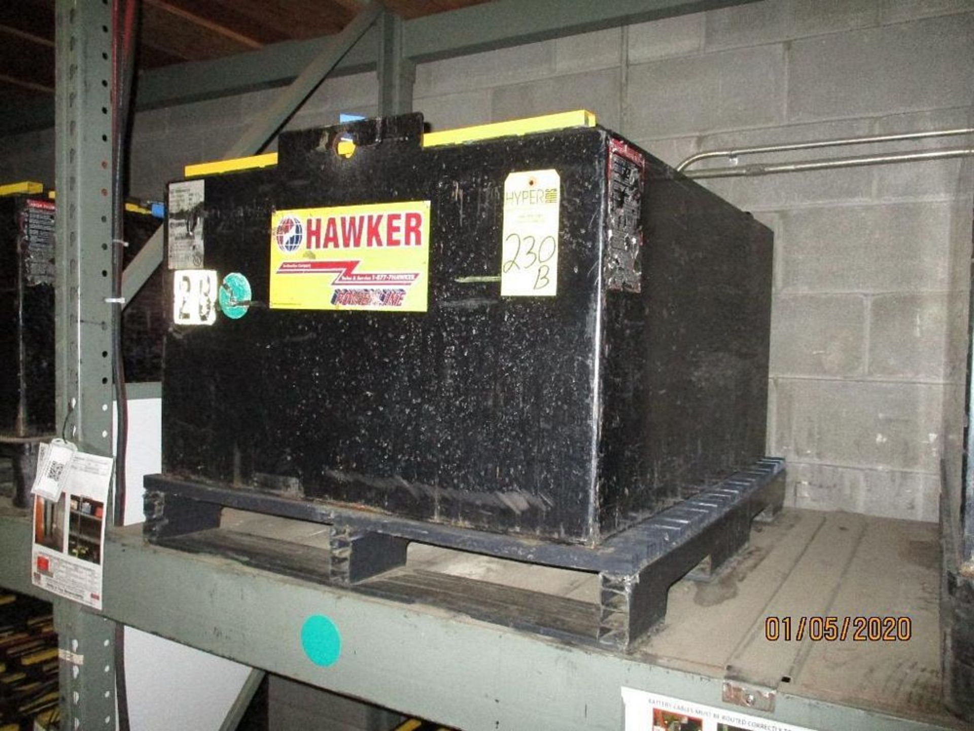 Hawker Forklift Battery (28) 850 Amp Hours, 48v, Type No. 024085F21