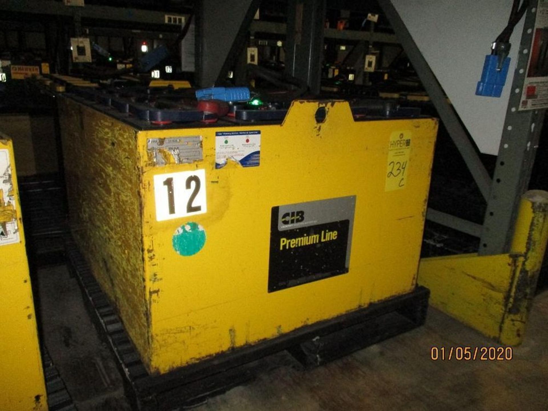 C.I.B. Forklift Battery (12) 850 Amp Hours, 48v, Type No. 24-85S-21