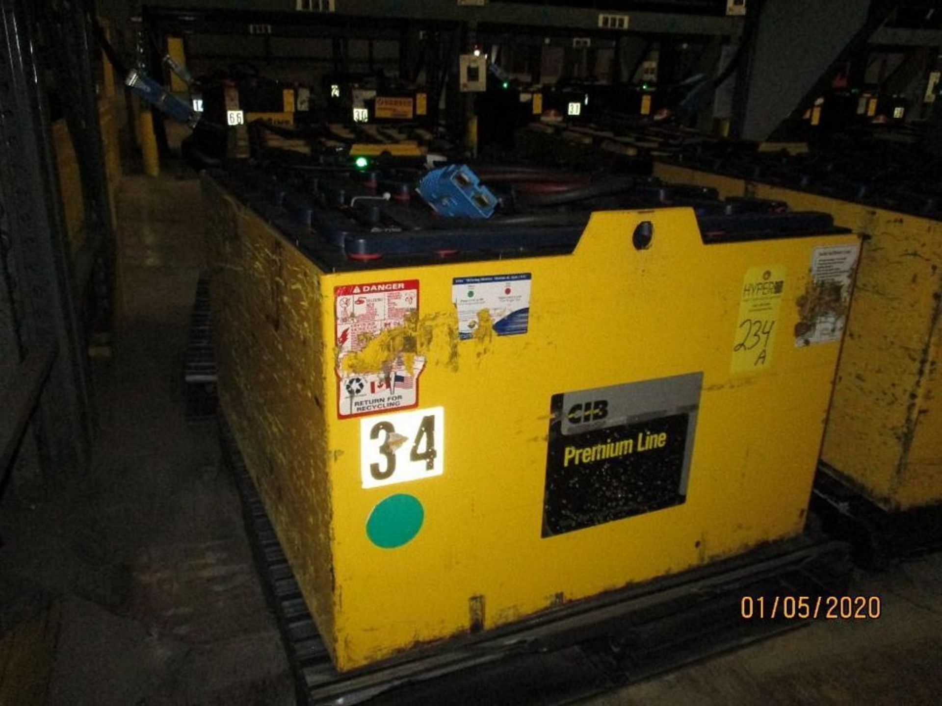 C.I.B. Forklift Battery (34) 850 Amp Hours, 48v