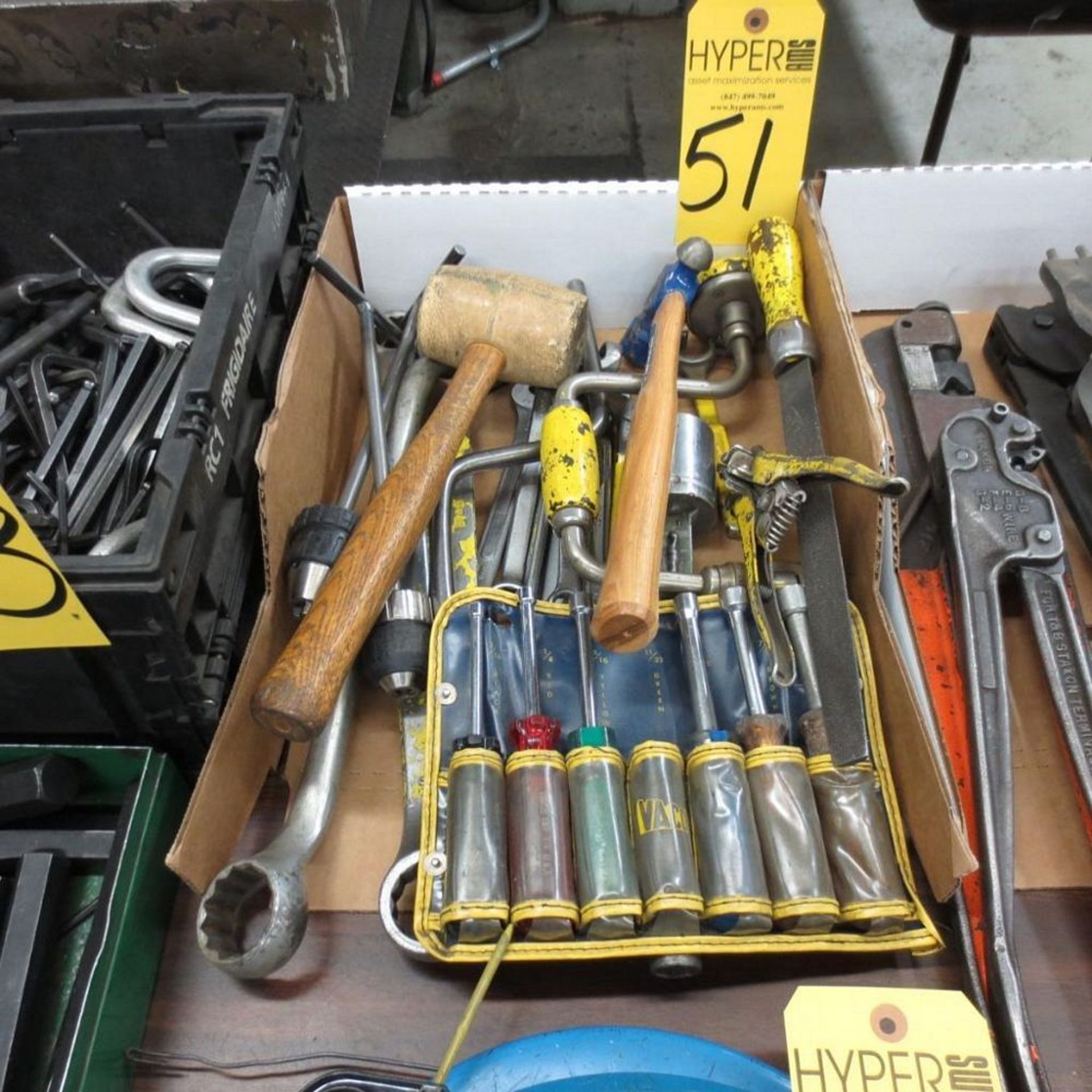 Wrenches, Drills, Hammers and File