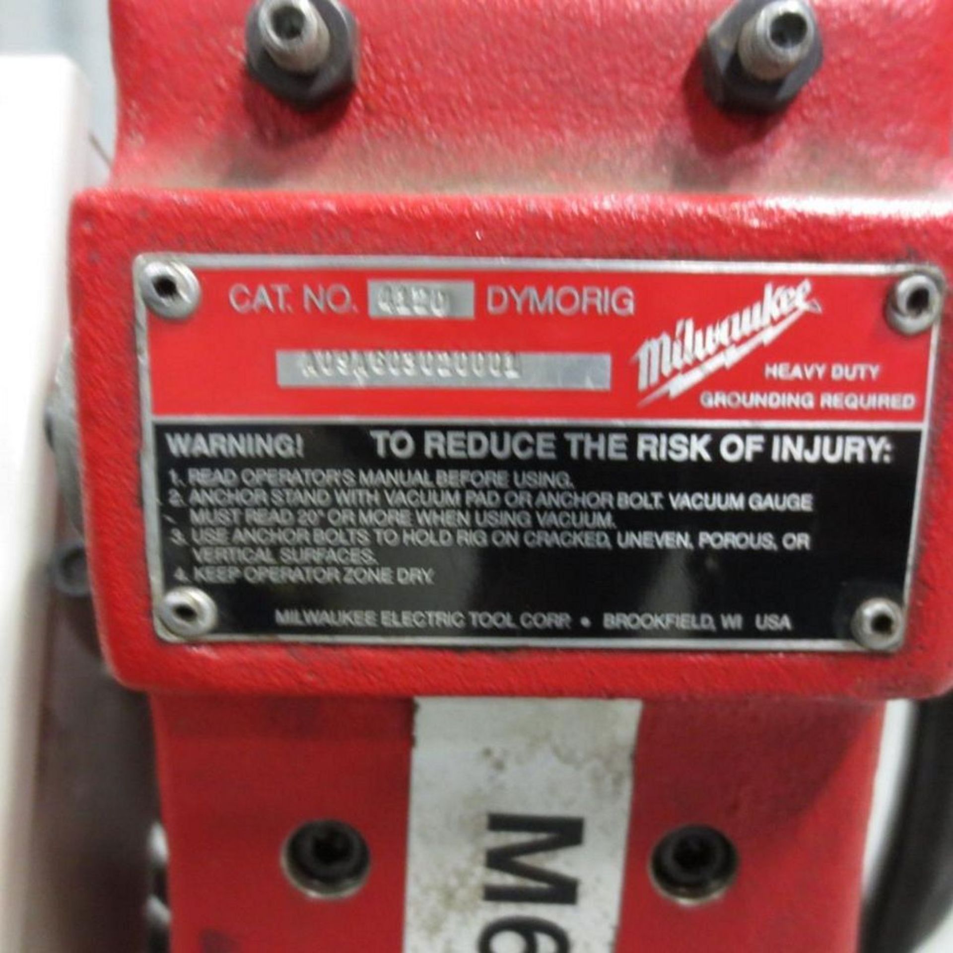 Milwaukee Dymadrill 2" To 10", 1- 1/4" - 7 Spindle Thread, 20 Amp, 120V - Image 5 of 7