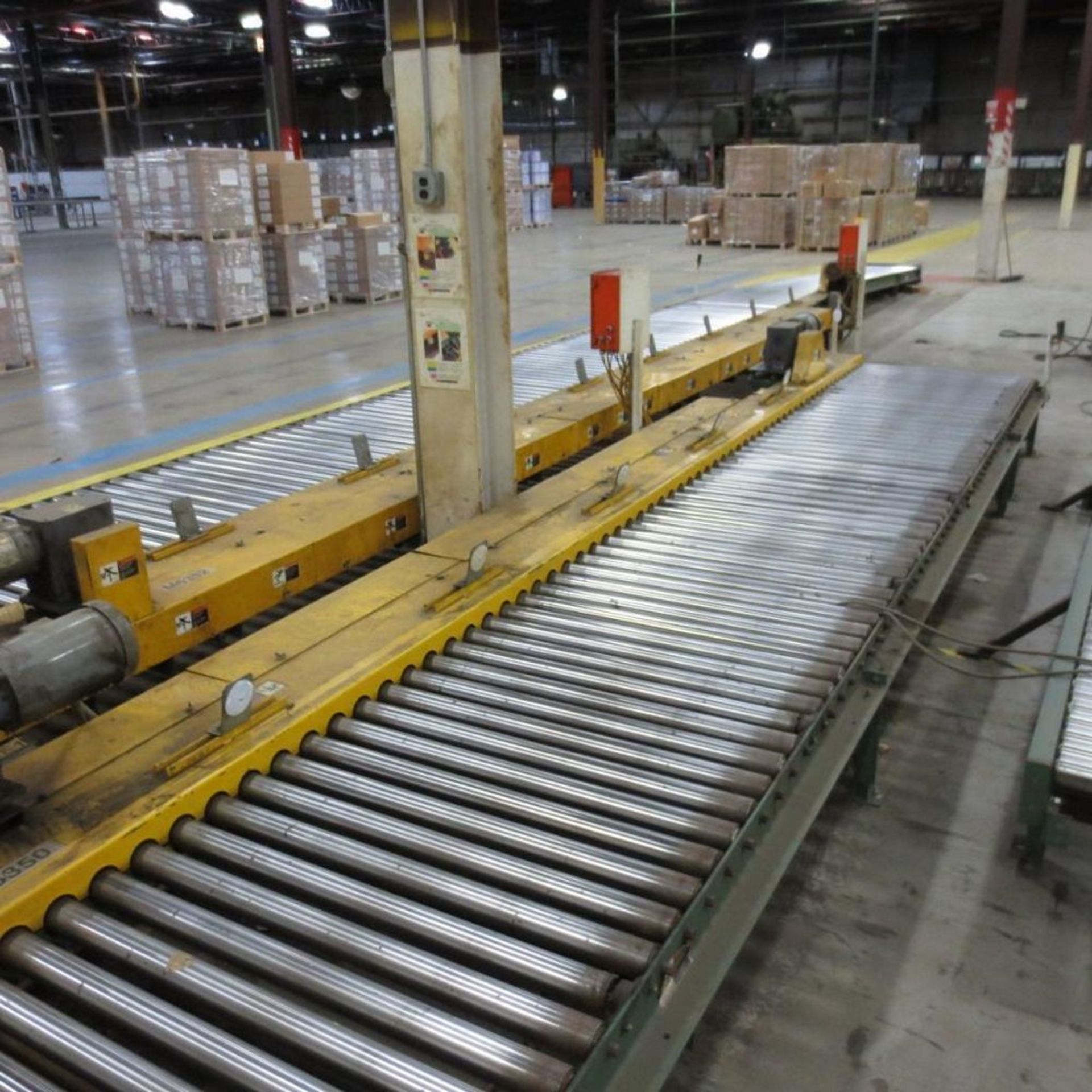 Belt and Roller Conveyor with 3 Transfers, Roller Conveyer is 39" and 29" Wide 759' Long, Belt Conve