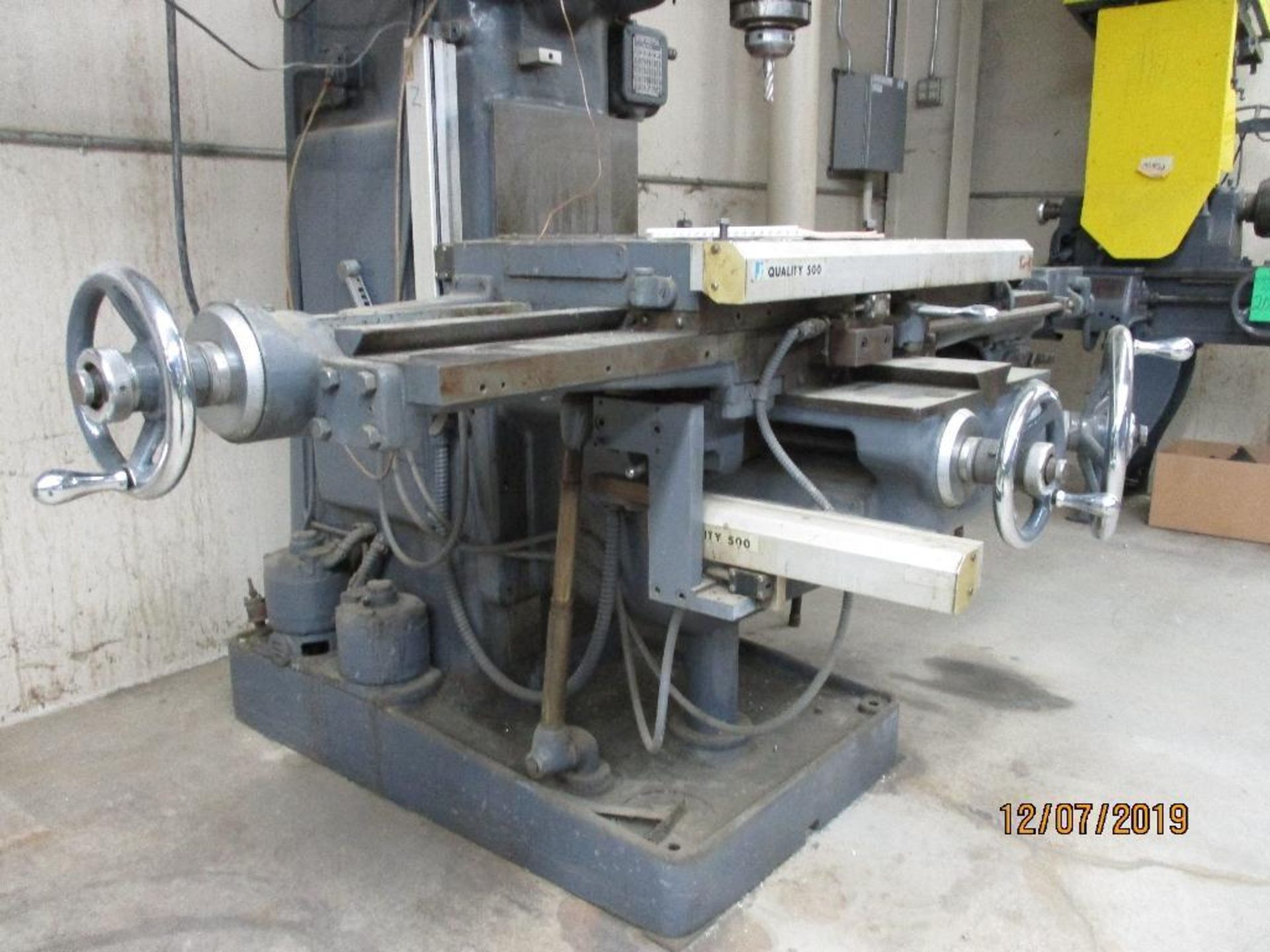 Kearney And Trecker Rotary Head Milling Machine, X,Y,Z Axis Controls, 3' x 16" T-Slot Power Feed Bed - Image 5 of 8