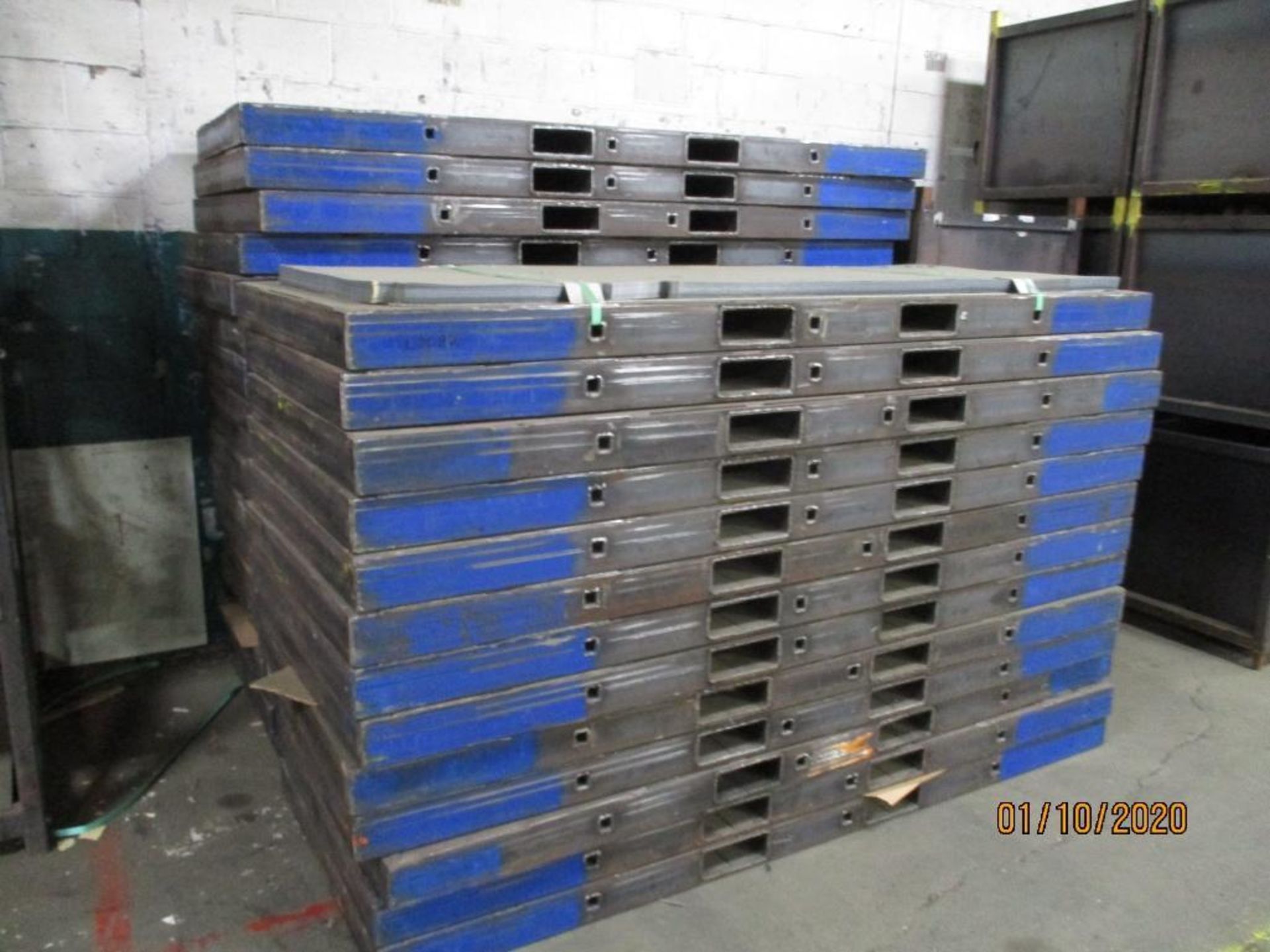 Two Steel Racks, 30 Steel Pallets 37' x 93", 24 Steel Boxes 32' x 32" x 28" Deep - Image 2 of 3