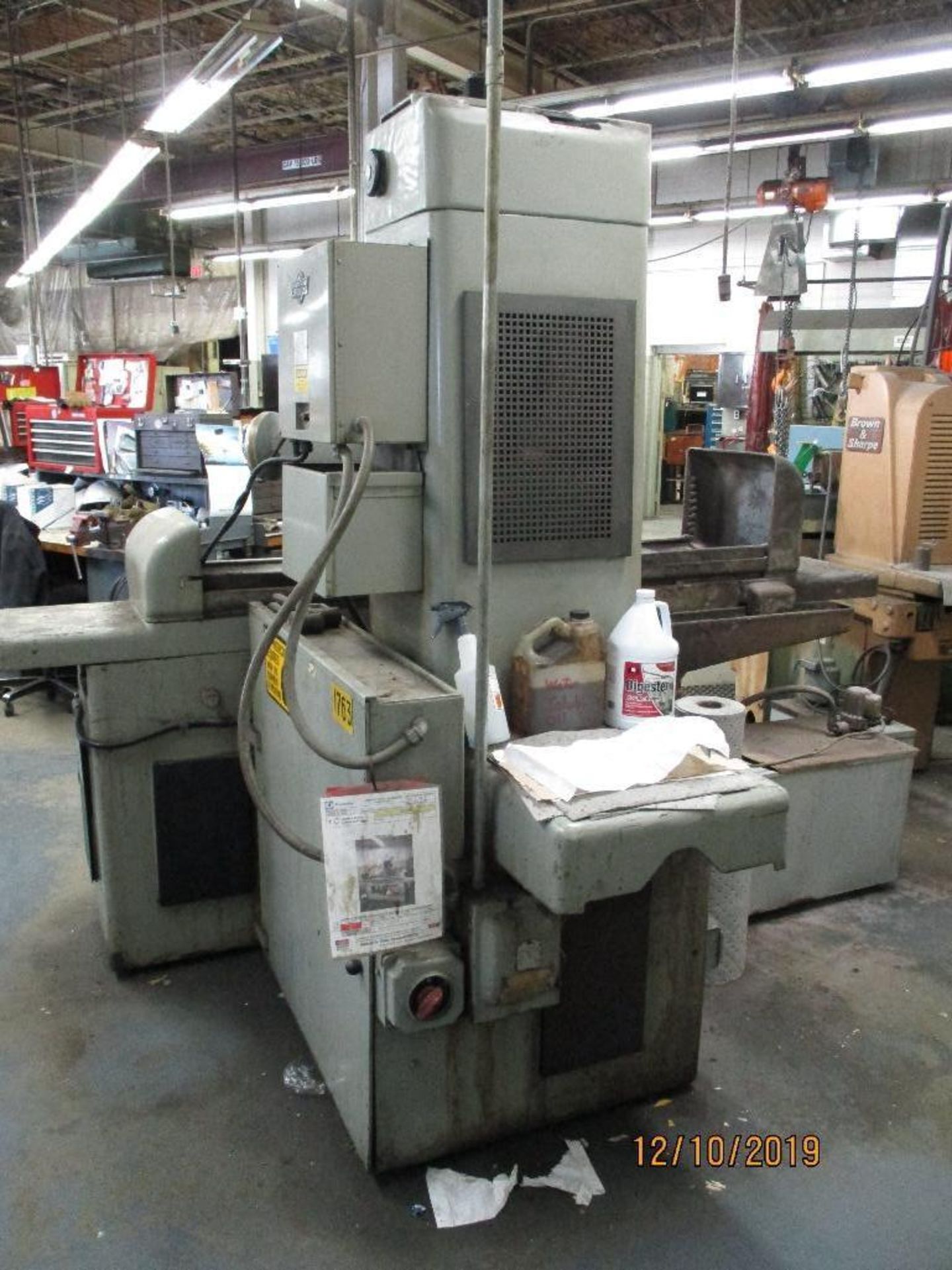 E.L.B. Schliff Surface Grinder, Power Feed Bed, 34" x 14" Magnetic Chuck, M/N CEV3-6-20841 - Image 4 of 14