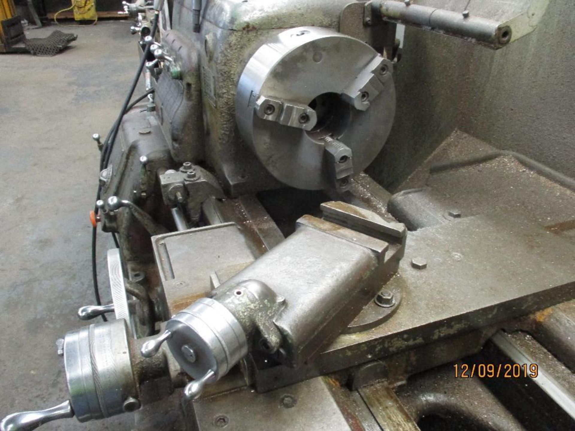 Monarch Lathe, 16" Swing, 54" Between Centers, 1 3/4" Hole Thru Center, 12" Dia. 3 Jaw Chuck, S/N 33 - Image 3 of 8