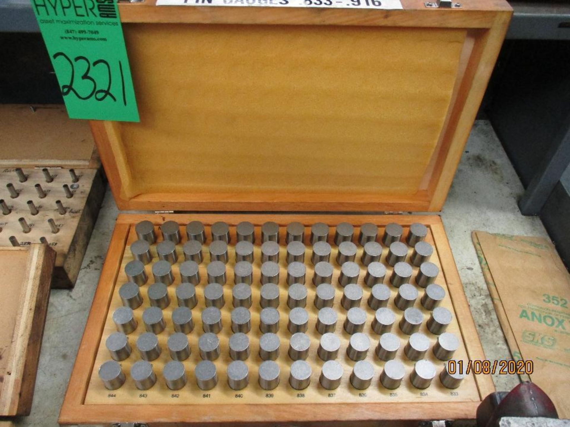 Pin Gauge Set .833 To .916