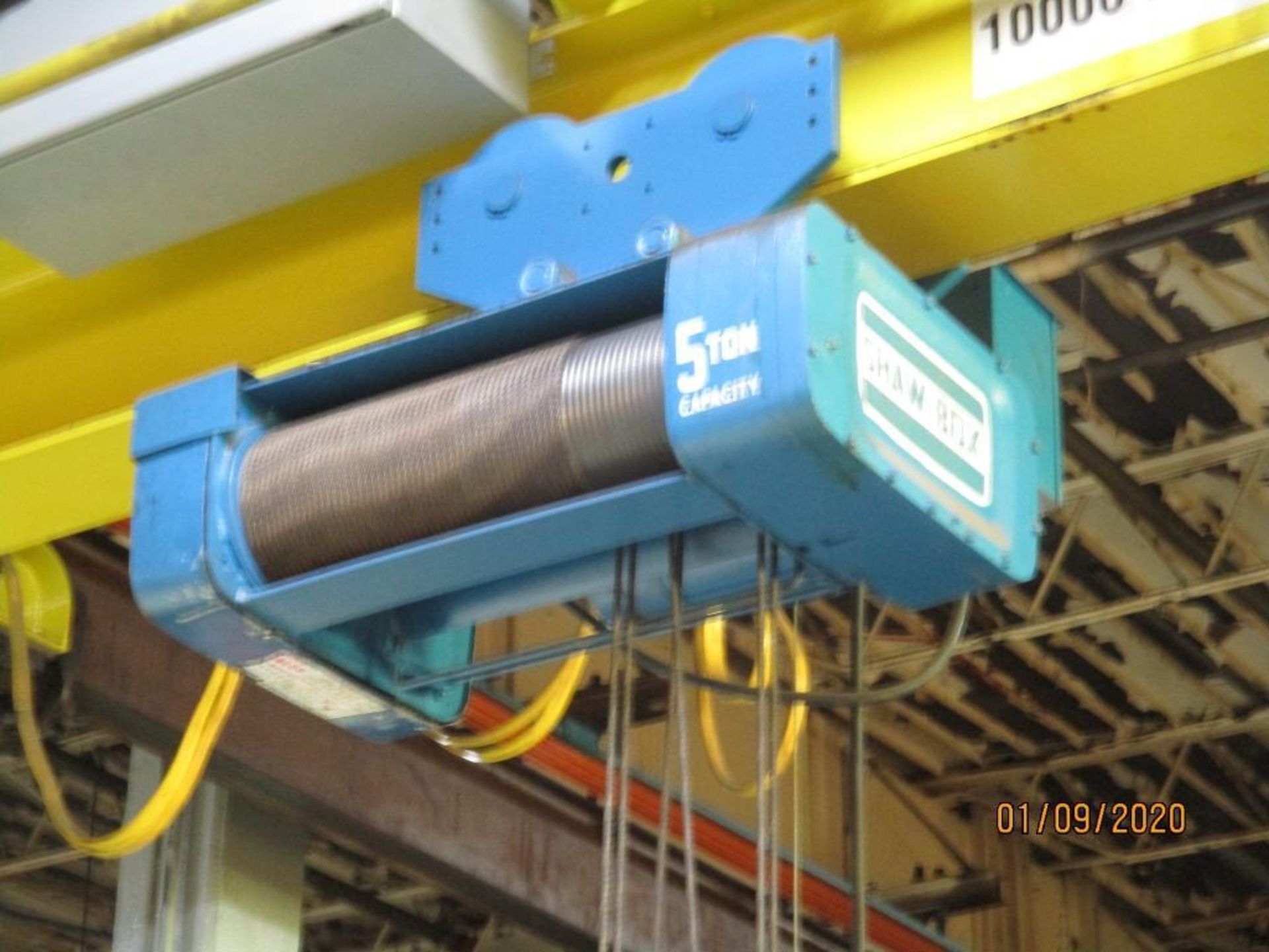 Shawbox Bridge Crane With 5-Ton Hoist, Approx. 19' Long, No Rail - Image 3 of 5