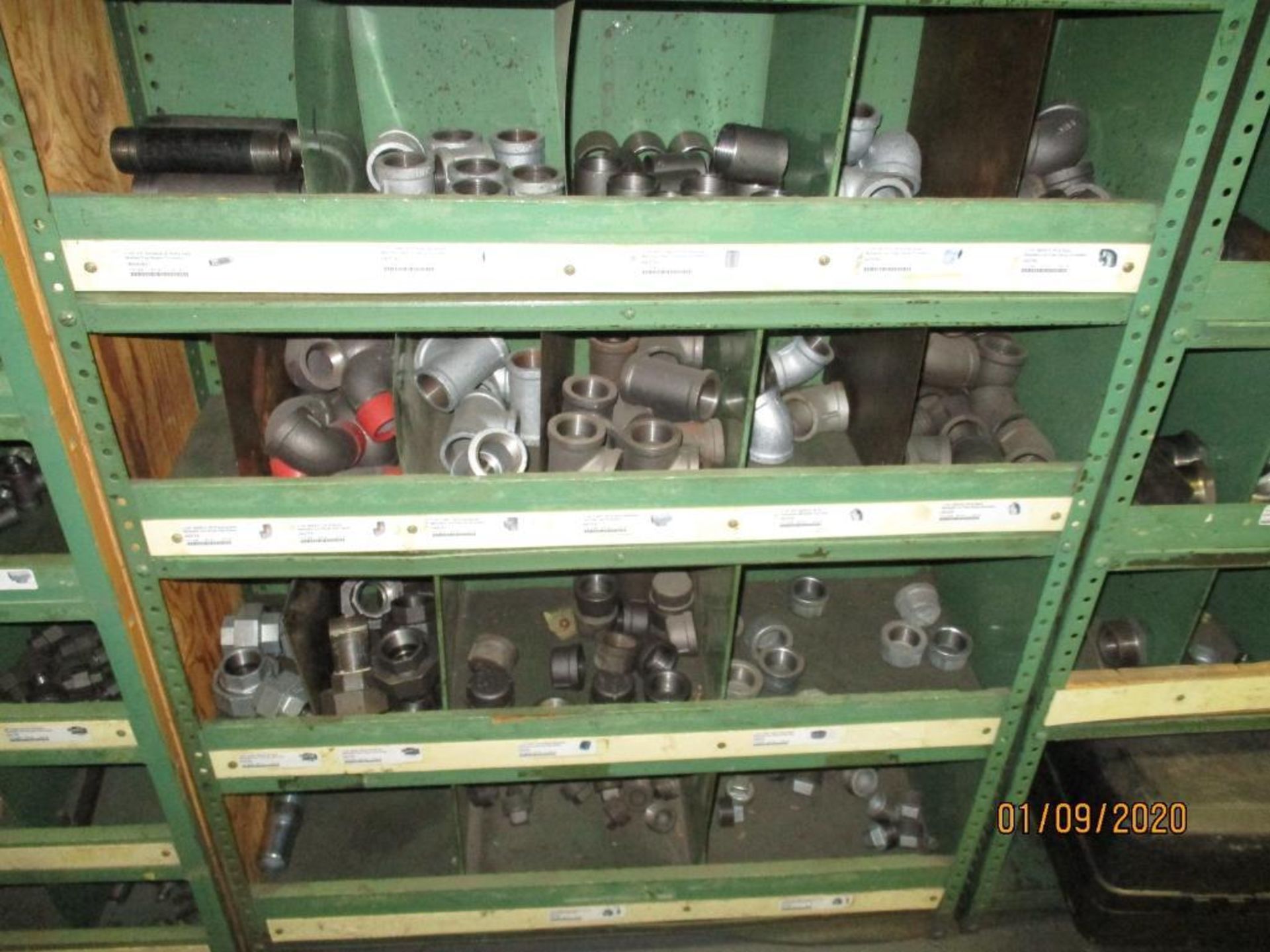 Four Racks With Contents Of Pipe Nipples, Elbows And Bushings - Image 5 of 9