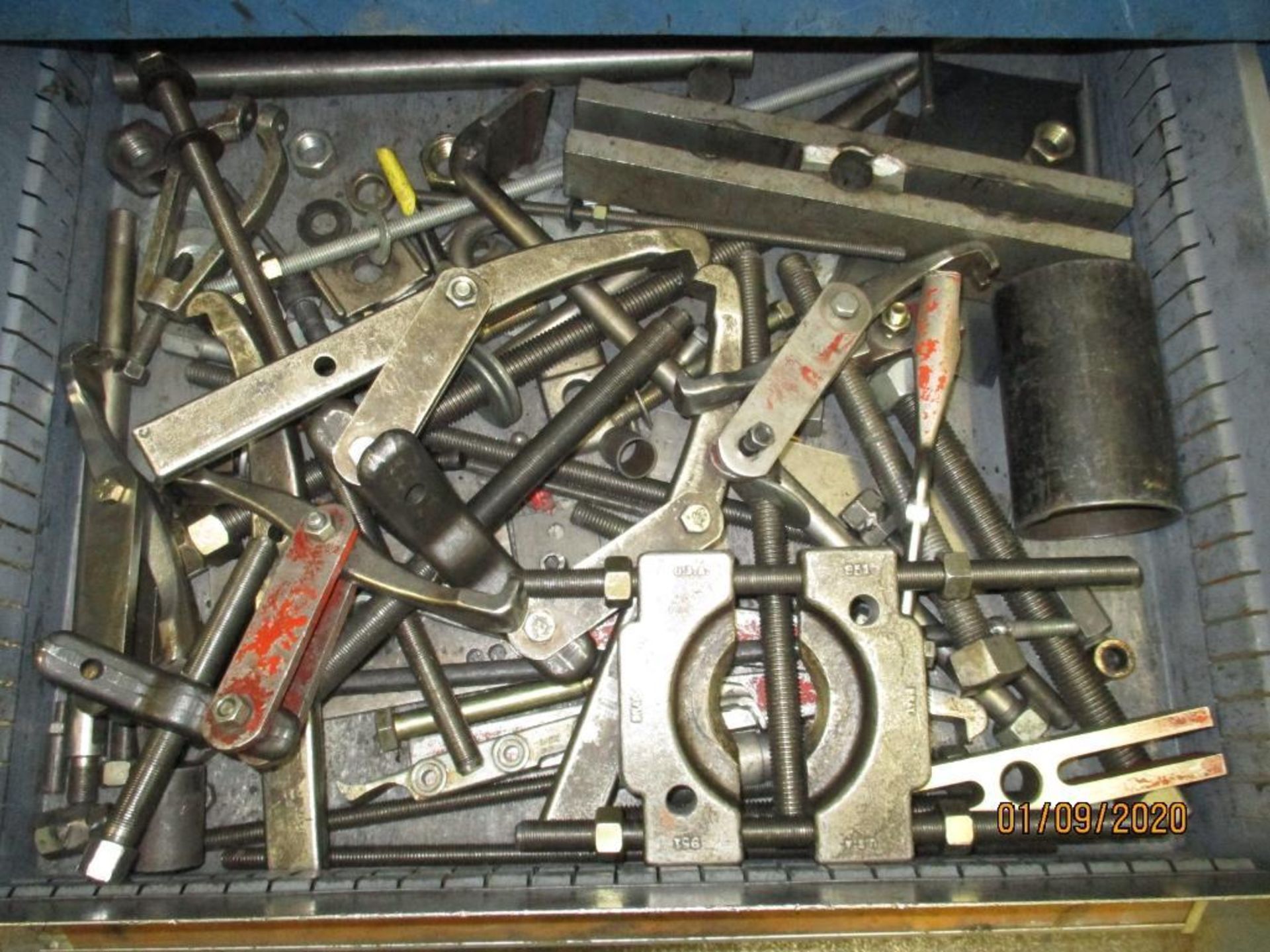 Eight Drawer Vidmar Cabinet Plus Contents Of Allen Wrenches, C-Clamps, Tube Benders, Pullers Etc. - Image 10 of 10