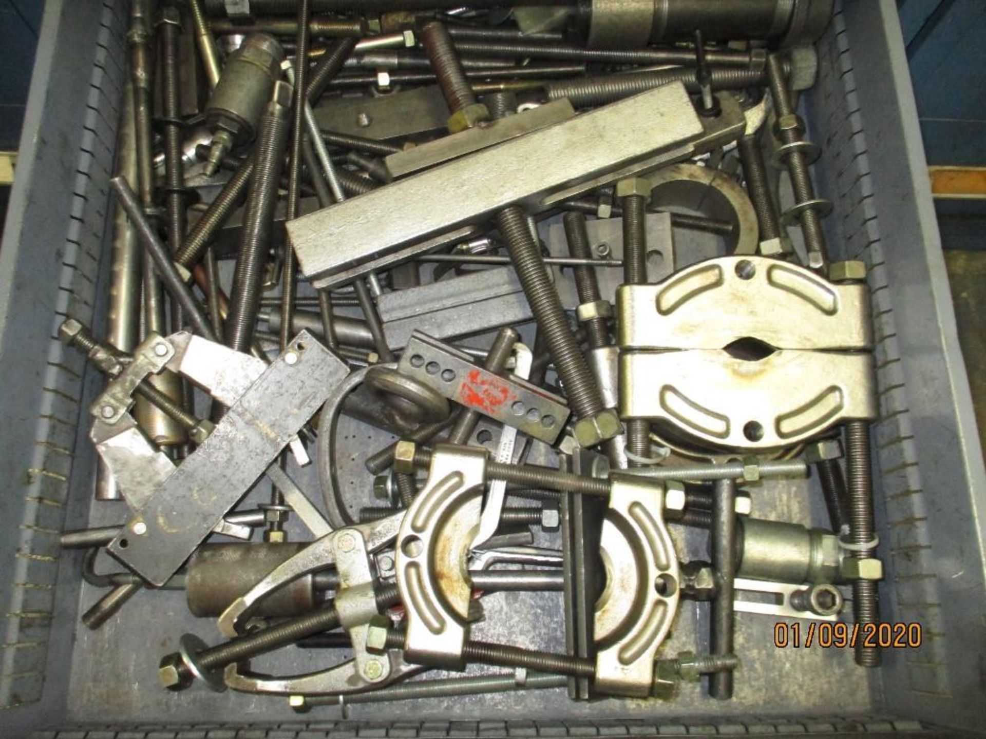 Eight Drawer Vidmar Cabinet Plus Contents Of Allen Wrenches, C-Clamps, Tube Benders, Pullers Etc. - Image 9 of 10