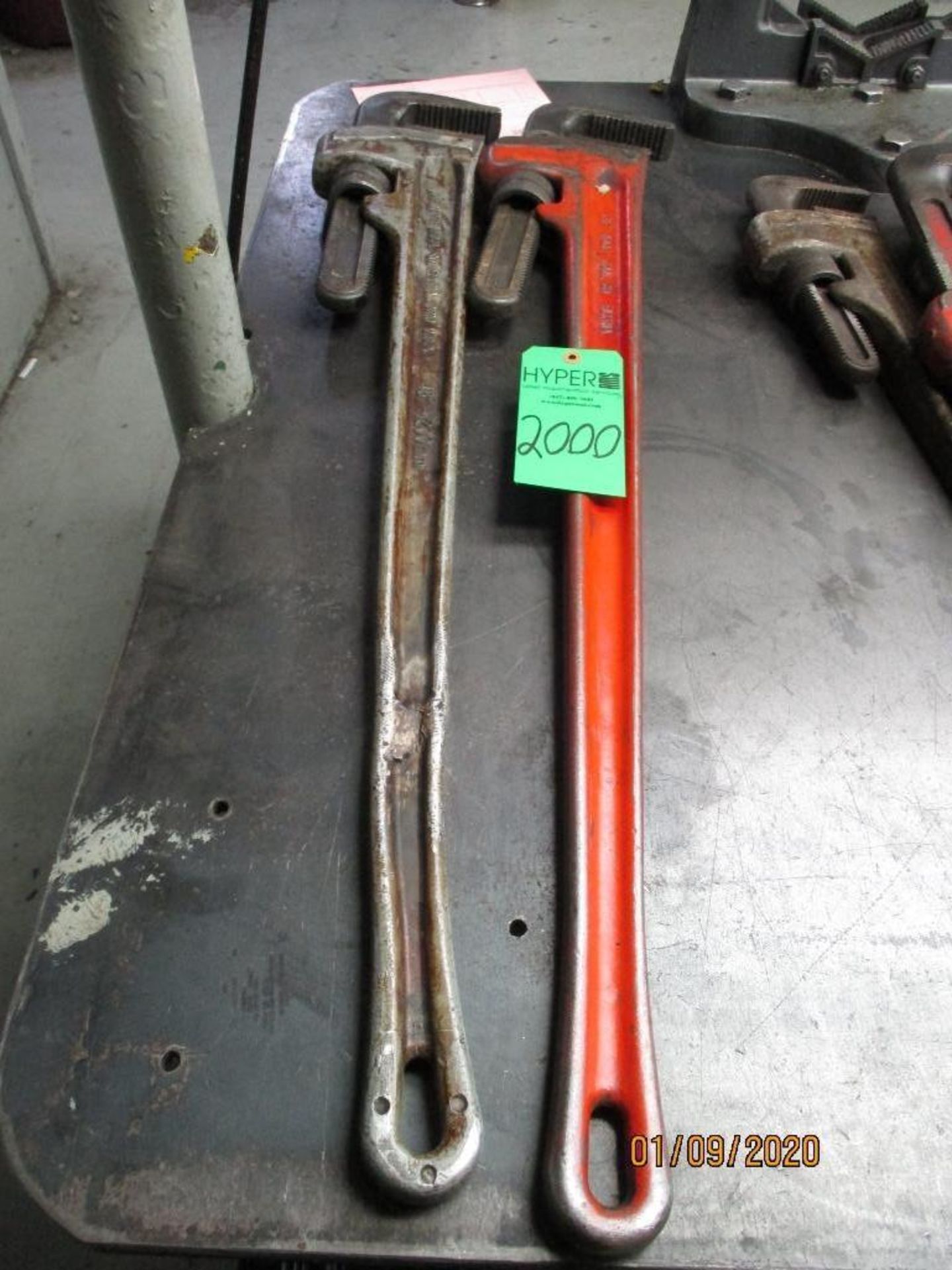 Two 48" Pipe Wrenches