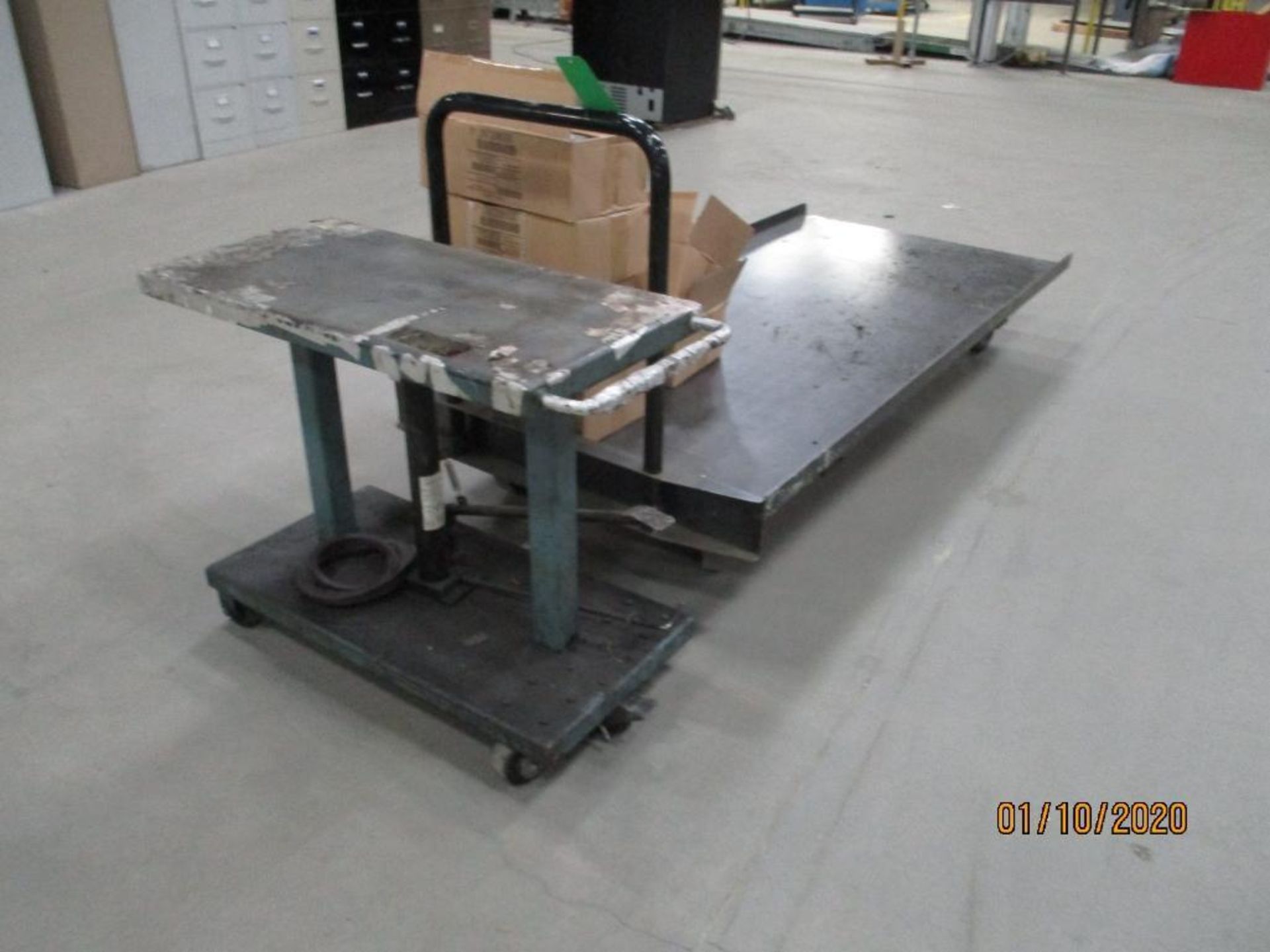 Cart, castor Wheels, Lift Table - Image 2 of 2