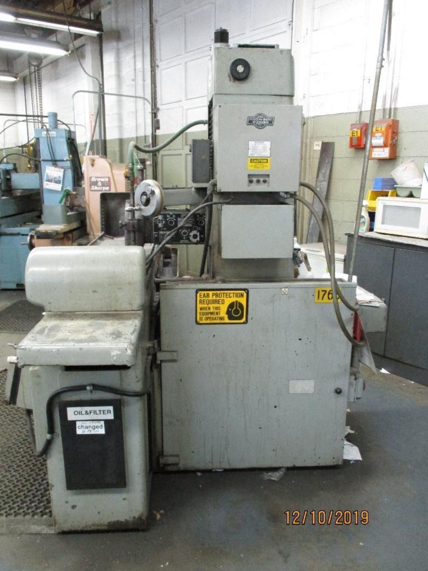 E.L.B. Schliff Surface Grinder, Power Feed Bed, 34" x 14" Magnetic Chuck, M/N CEV3-6-20841 - Image 3 of 14