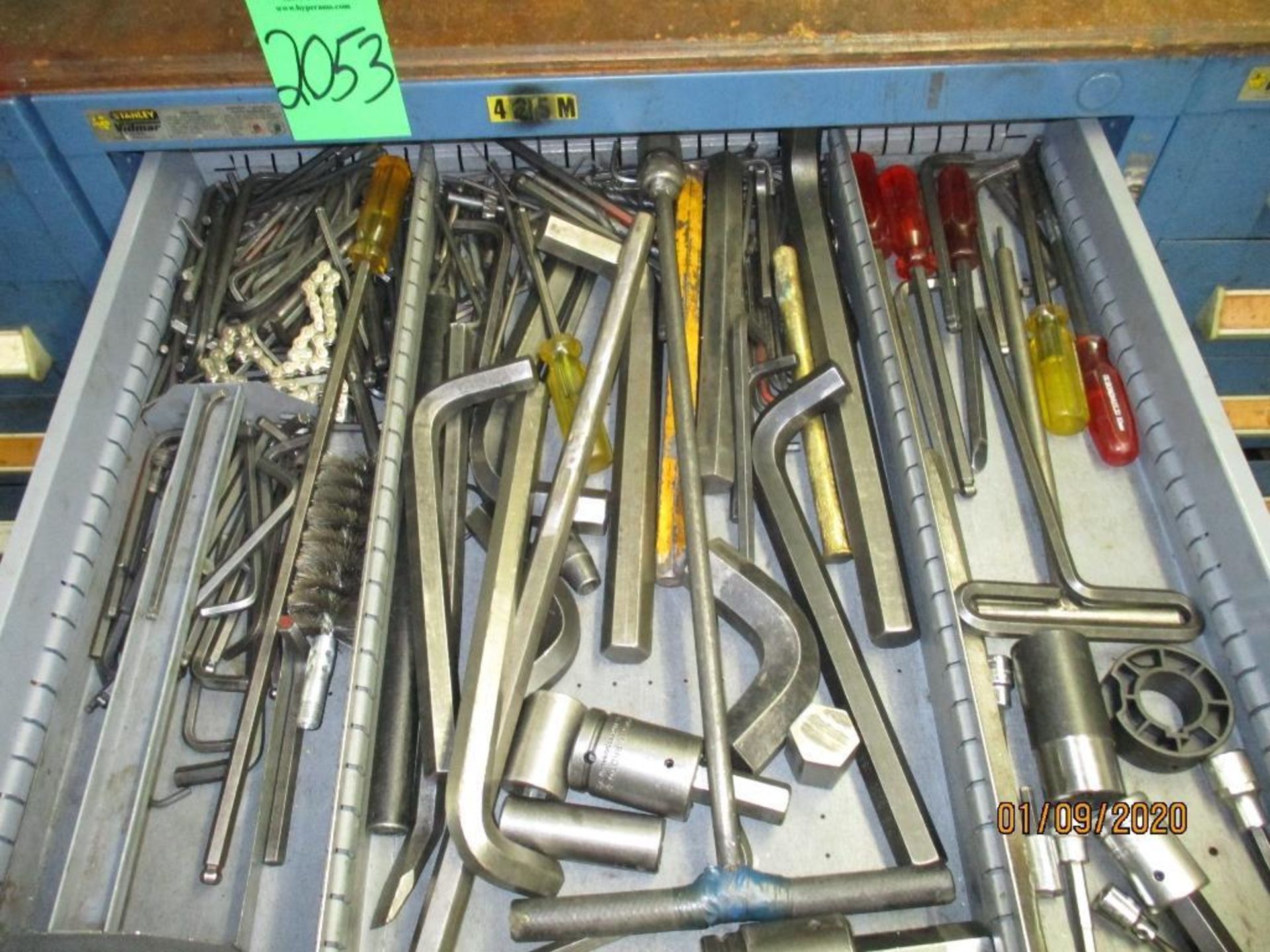 Eight Drawer Vidmar Cabinet Plus Contents Of Allen Wrenches, C-Clamps, Tube Benders, Pullers Etc. - Image 2 of 10