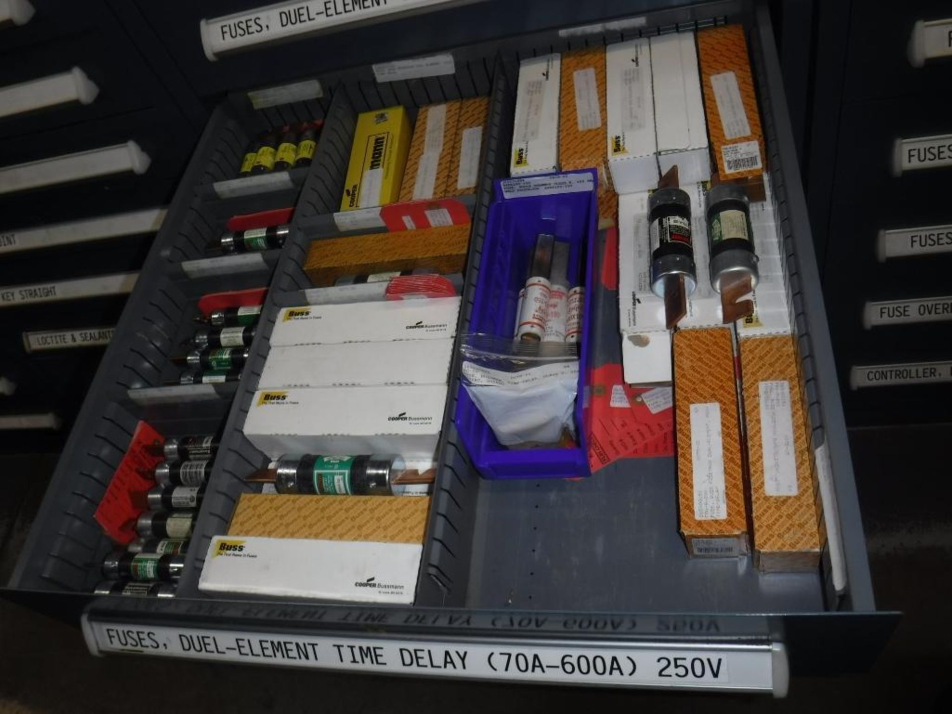 9-Drawer Vidmar Cabinet With Contents Fuses, MUST REMOVE BY 2/14/20-MUST BE REMOVED IN THE ENTIRITY - Image 6 of 13
