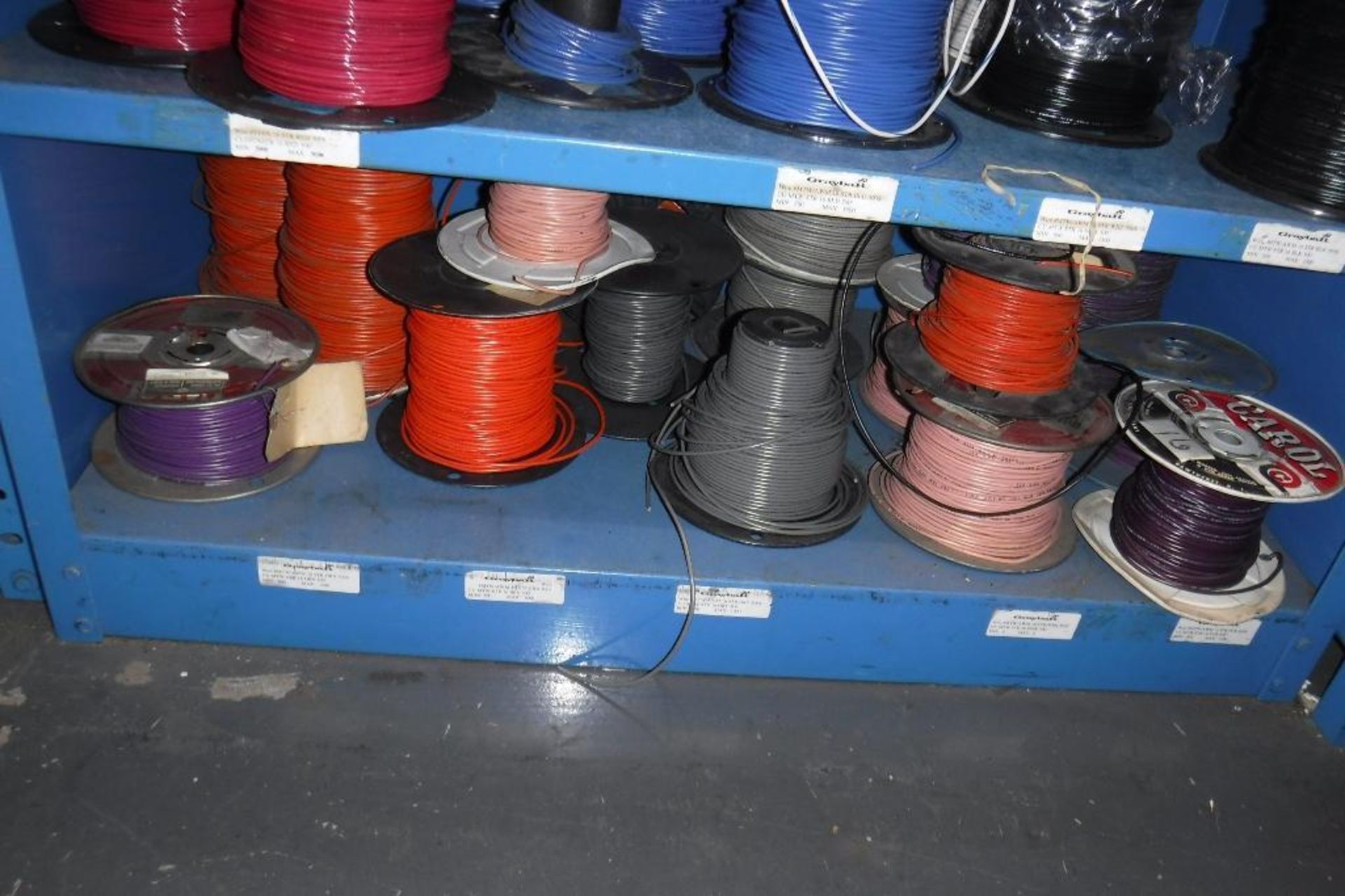 Contents of Rack 081S-Spools of Wire, MUST REMOVE BY 2/14/20-MUST BE REMOVED IN THE ENTIRITY - Image 8 of 8