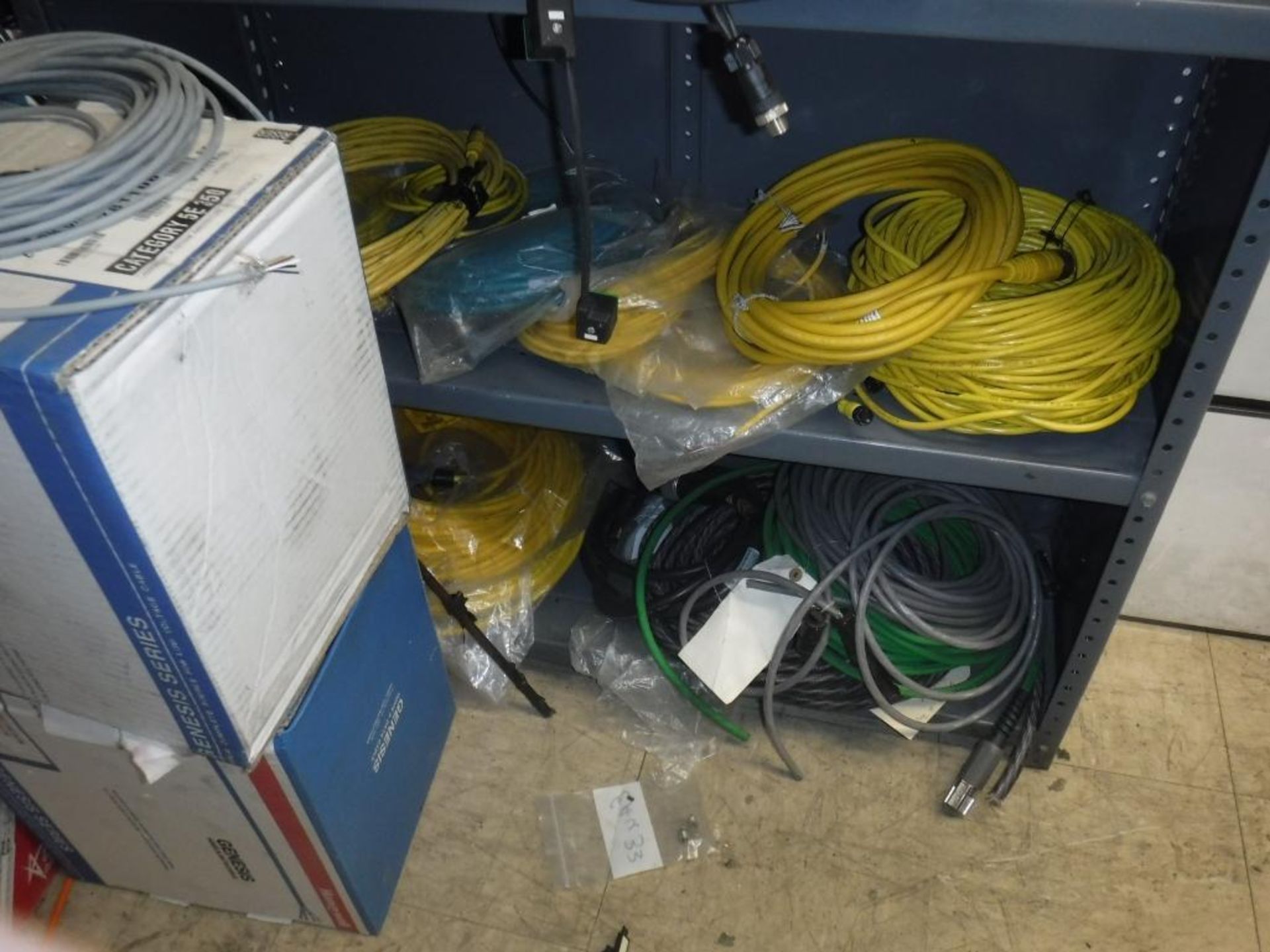 Contents of (1) Shelf Unit-Cables,Red Loin, Banner Units, AB Guard Masters, (8) Boxes of Cabeling, E - Image 4 of 7