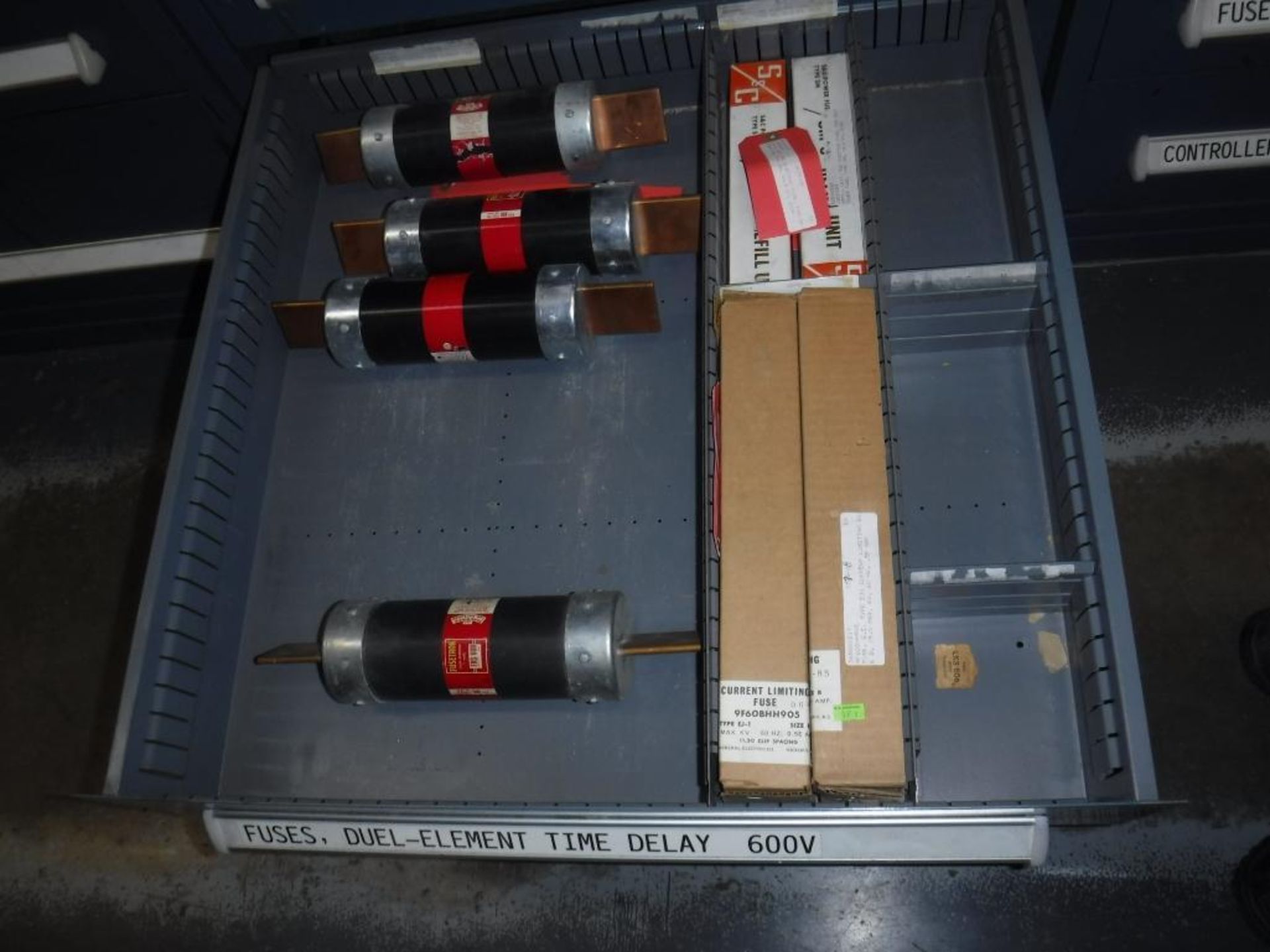 9-Drawer Vidmar Cabinet With Contents Fuses, MUST REMOVE BY 2/14/20-MUST BE REMOVED IN THE ENTIRITY - Image 3 of 13