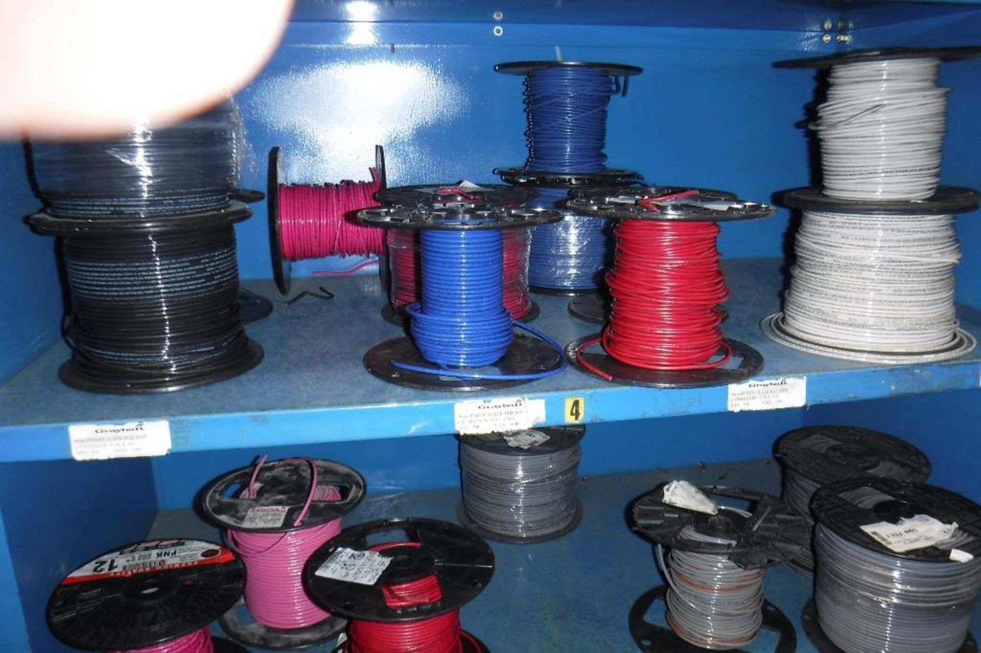 Contents of Rack 080S-Spools of Wire, MUST REMOVE BY 2/14/20-MUST BE REMOVED IN THE ENTIRITY - Image 5 of 8