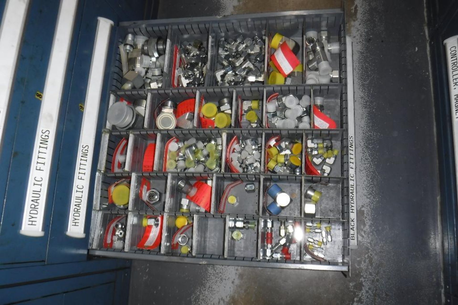 10-Drawer Vidmar Cabinet with Contents-Hydraulic Fittings, MUST REMOVE BY 2/14/20-MUST BE REMOVED IN - Image 2 of 13