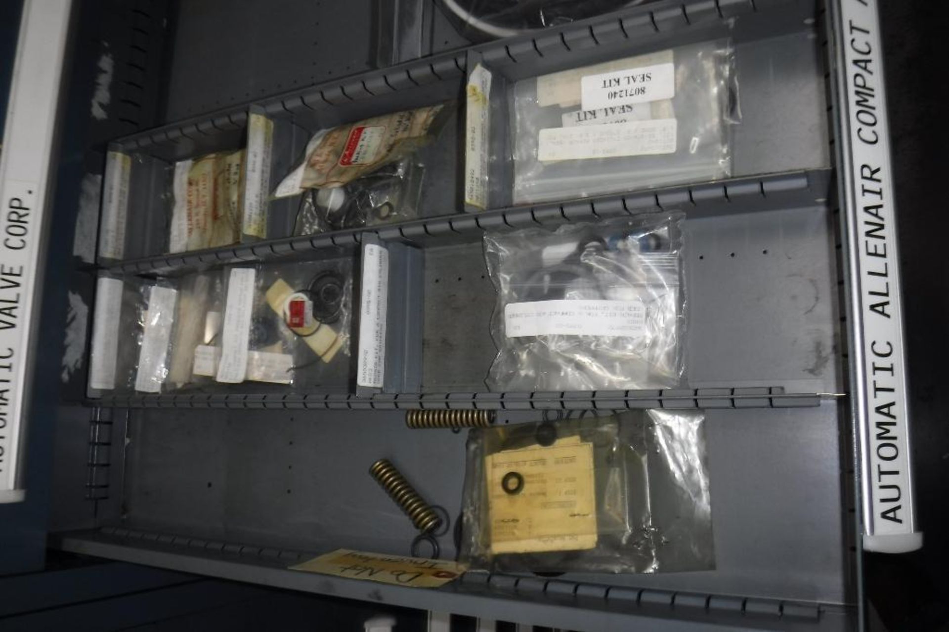 8-Drawer Vidmar Cabinet with Contents-Automatic Valve Corp., ASCO, Ross, Automatic Allenair, Whitelo - Image 10 of 13