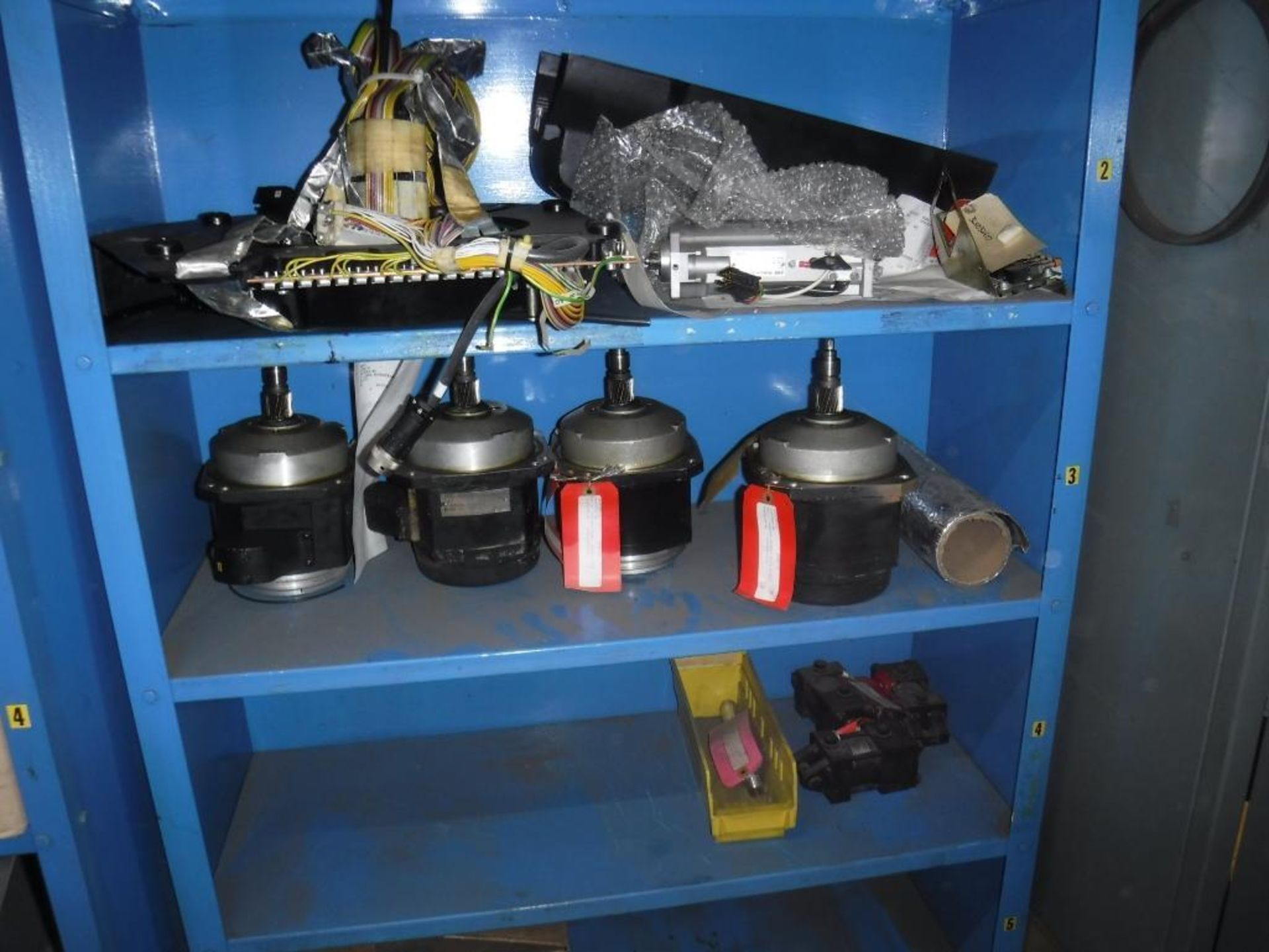 Contents of 2-Shelf Units-Mix Heads,Cables,Seating Valve,Axis Drives for Robts IRB 2000,Etc., LOCATE - Image 5 of 6