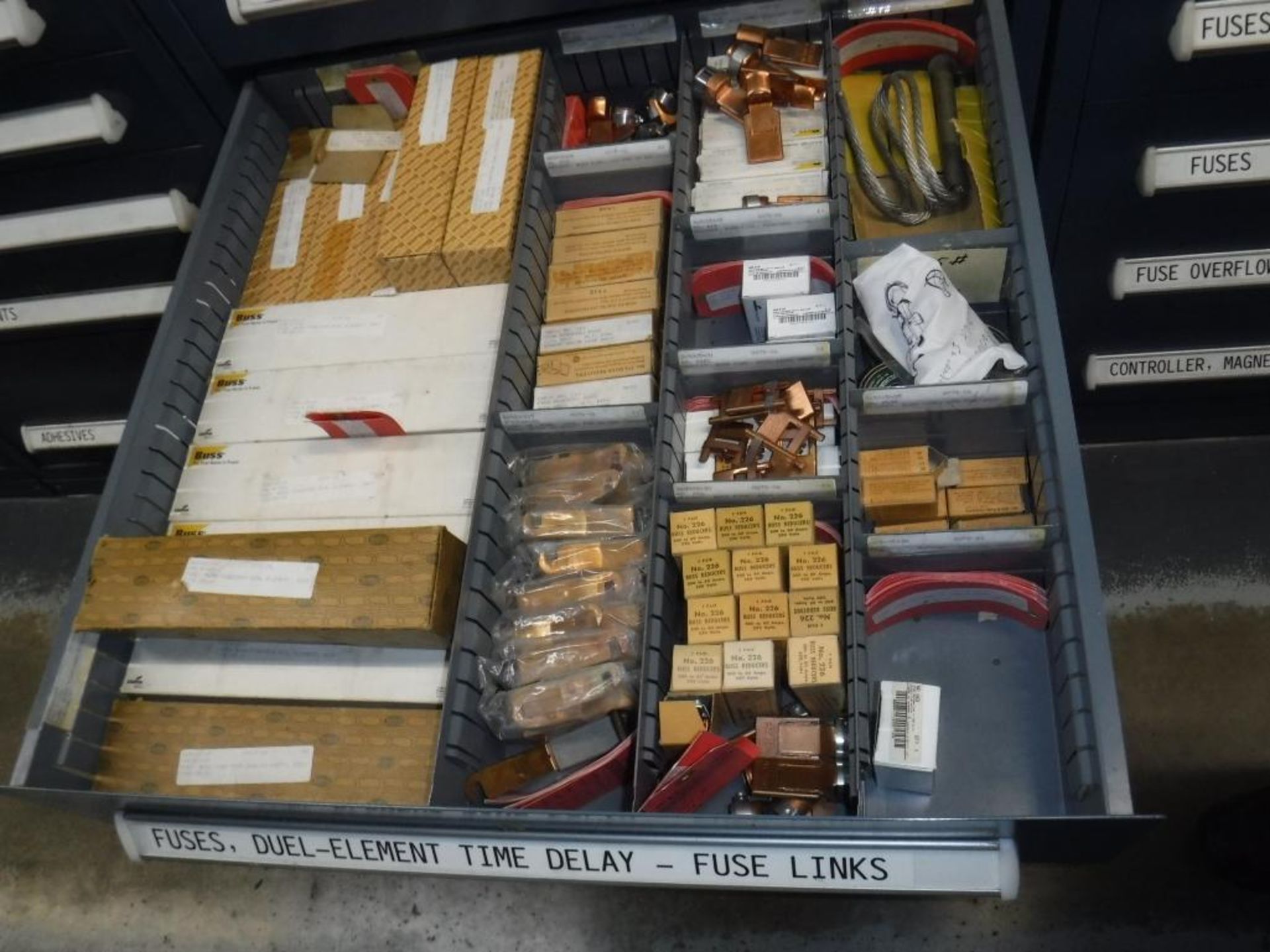 9-Drawer Vidmar Cabinet With Contents Fuses, MUST REMOVE BY 2/14/20-MUST BE REMOVED IN THE ENTIRITY - Image 5 of 13