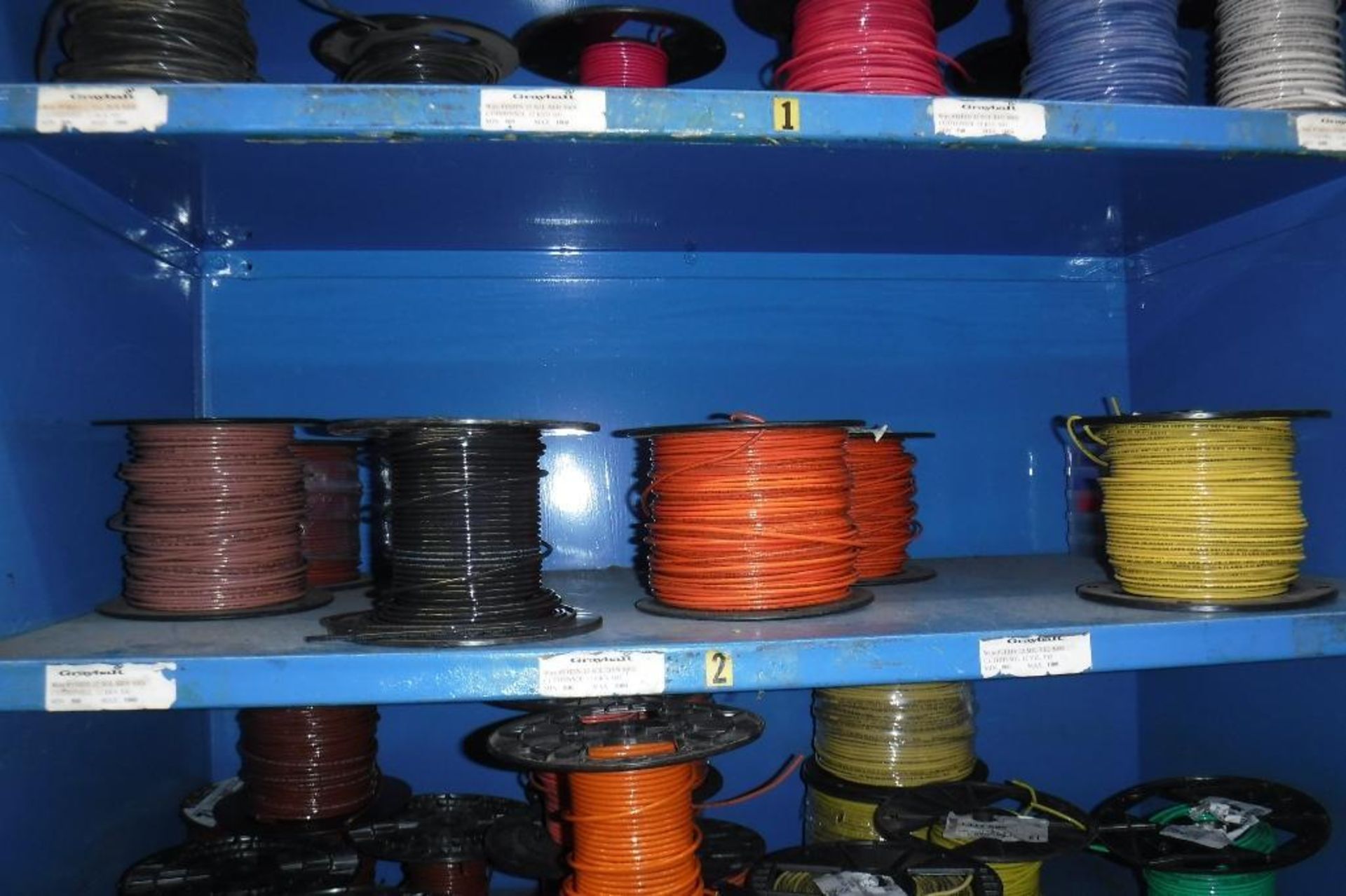 Contents of Rack 080S-Spools of Wire, MUST REMOVE BY 2/14/20-MUST BE REMOVED IN THE ENTIRITY - Image 3 of 8