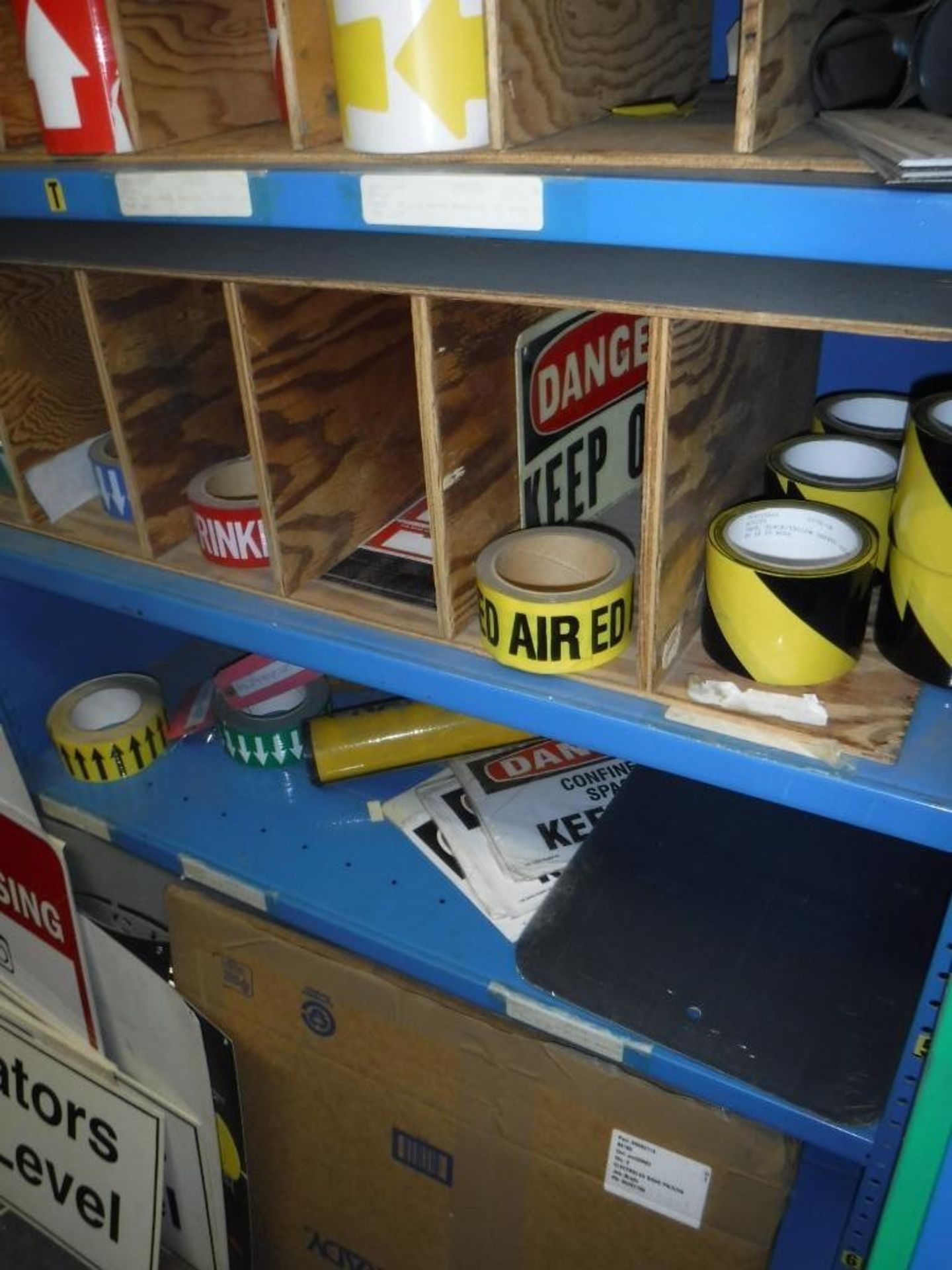 Contents of Shelves 273E ,277E and278E-Tape, Signs, LOCATED ON SECOND FLOOR-MUST REMOVE BY 2/14/20-M - Image 4 of 7