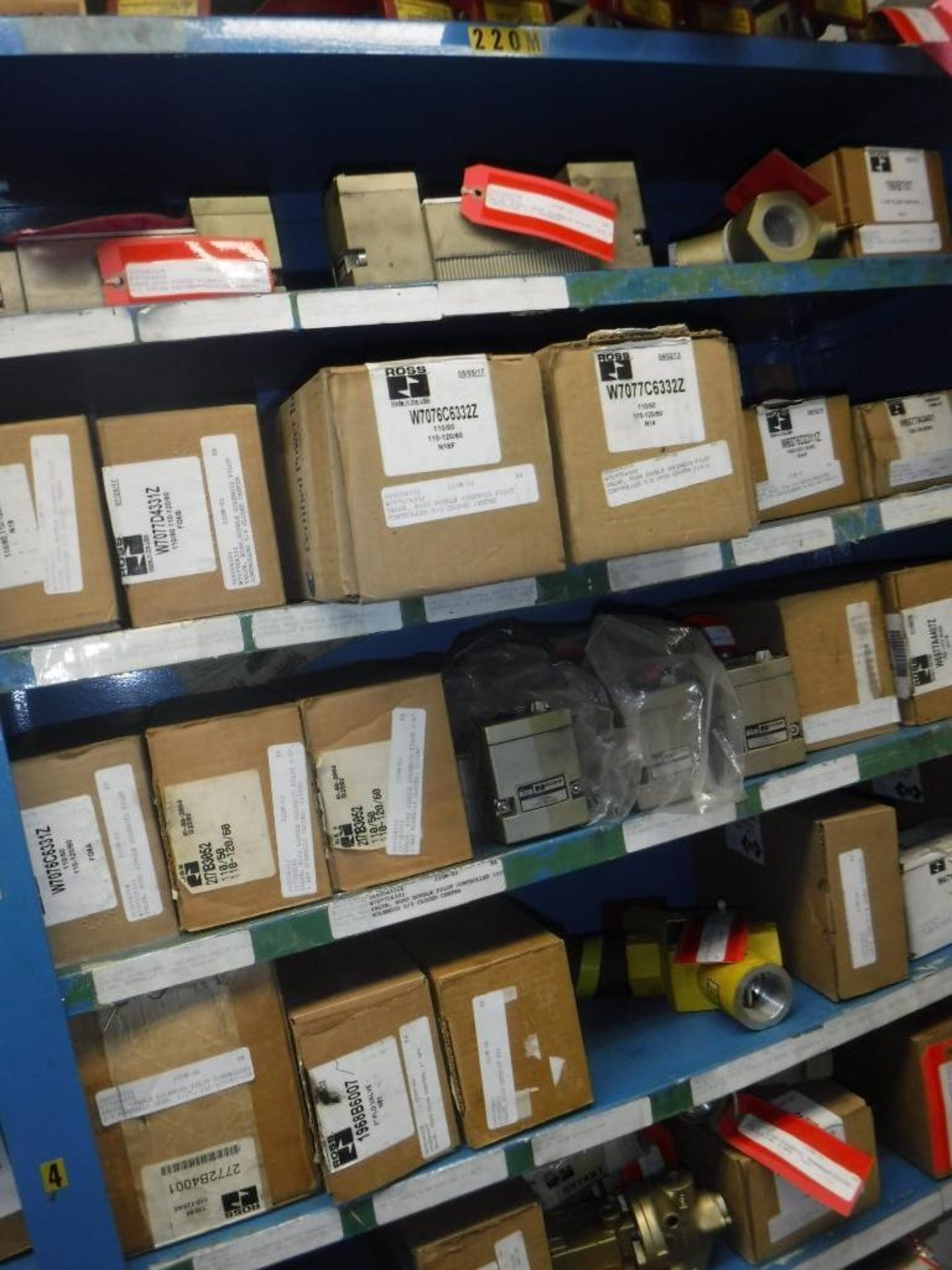 Contents of Shelves 216M Thru 224M-Valves,Balancers,Ross Valves,Solenoids,Red Hat Valves,Elements, E - Image 9 of 19