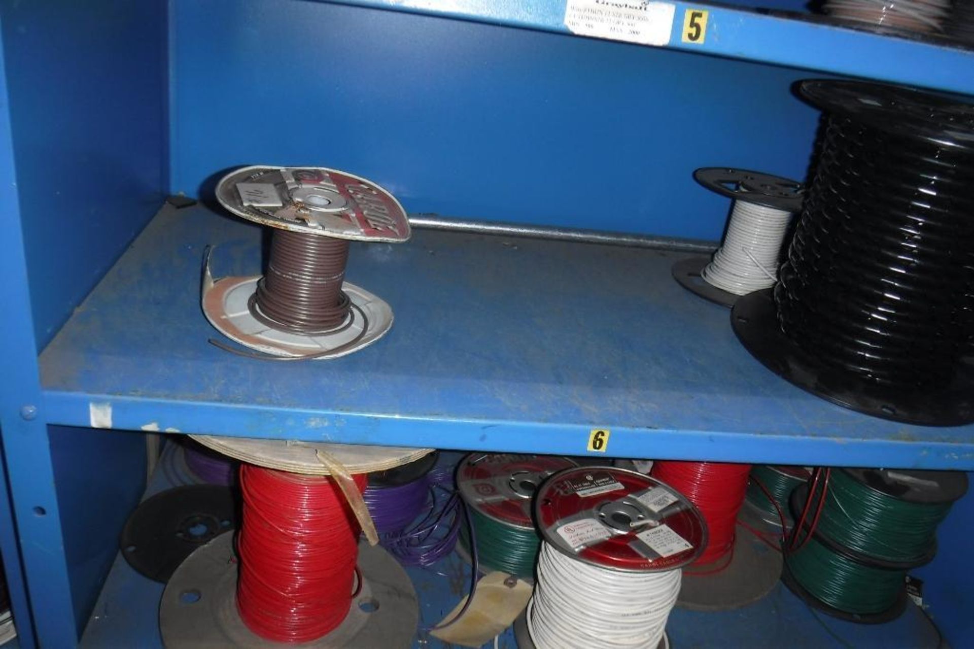 Contents of Rack 080S-Spools of Wire, MUST REMOVE BY 2/14/20-MUST BE REMOVED IN THE ENTIRITY - Image 7 of 8