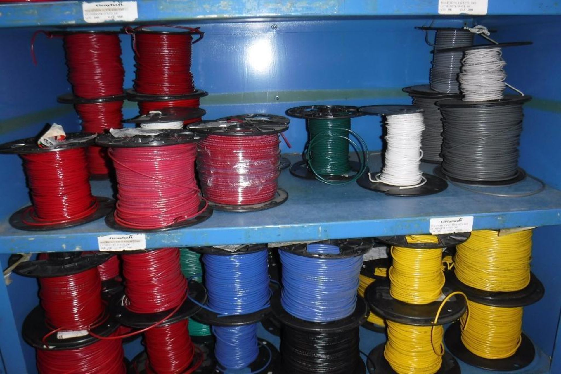 Contents of Rack 081S-Spools of Wire, MUST REMOVE BY 2/14/20-MUST BE REMOVED IN THE ENTIRITY - Image 5 of 8