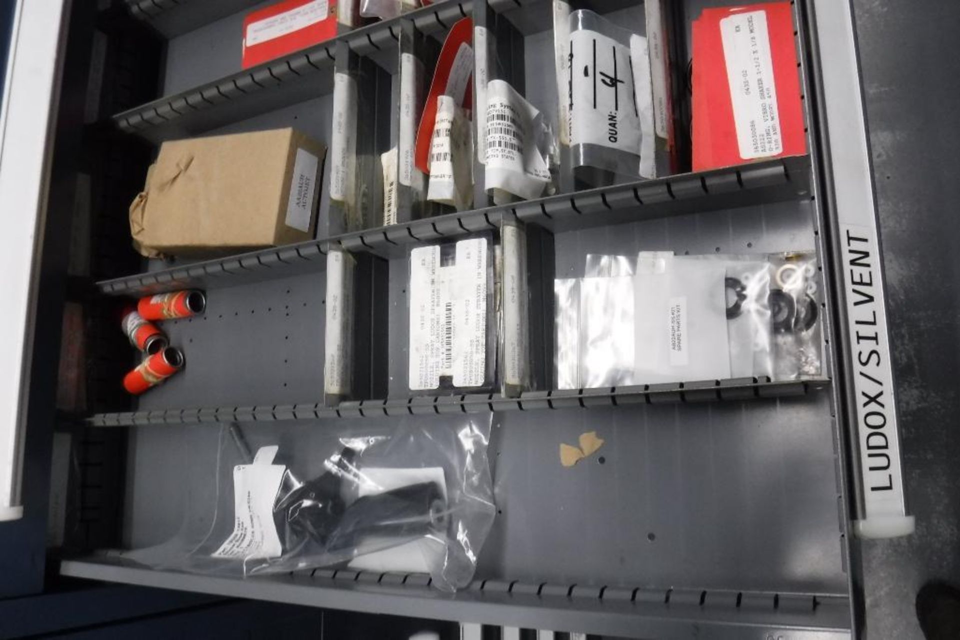 9-Drawer Vidmar Cabinet with Contents-Binks, Taylor Winfield, Sealant Equipment Parts, Vickers, Etc. - Image 10 of 13