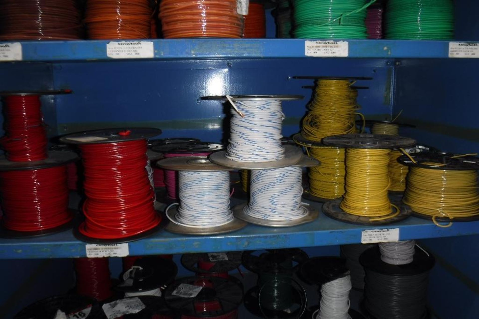 Contents of Rack 081S-Spools of Wire, MUST REMOVE BY 2/14/20-MUST BE REMOVED IN THE ENTIRITY - Image 4 of 8