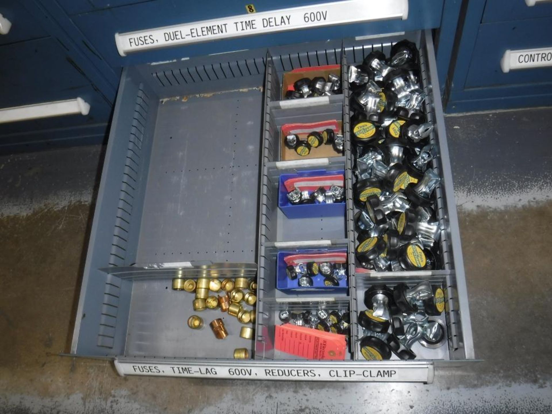 9-Drawer Vidmar Cabinet With Contents Fuses, MUST REMOVE BY 2/14/20-MUST BE REMOVED IN THE ENTIRITY - Image 2 of 13
