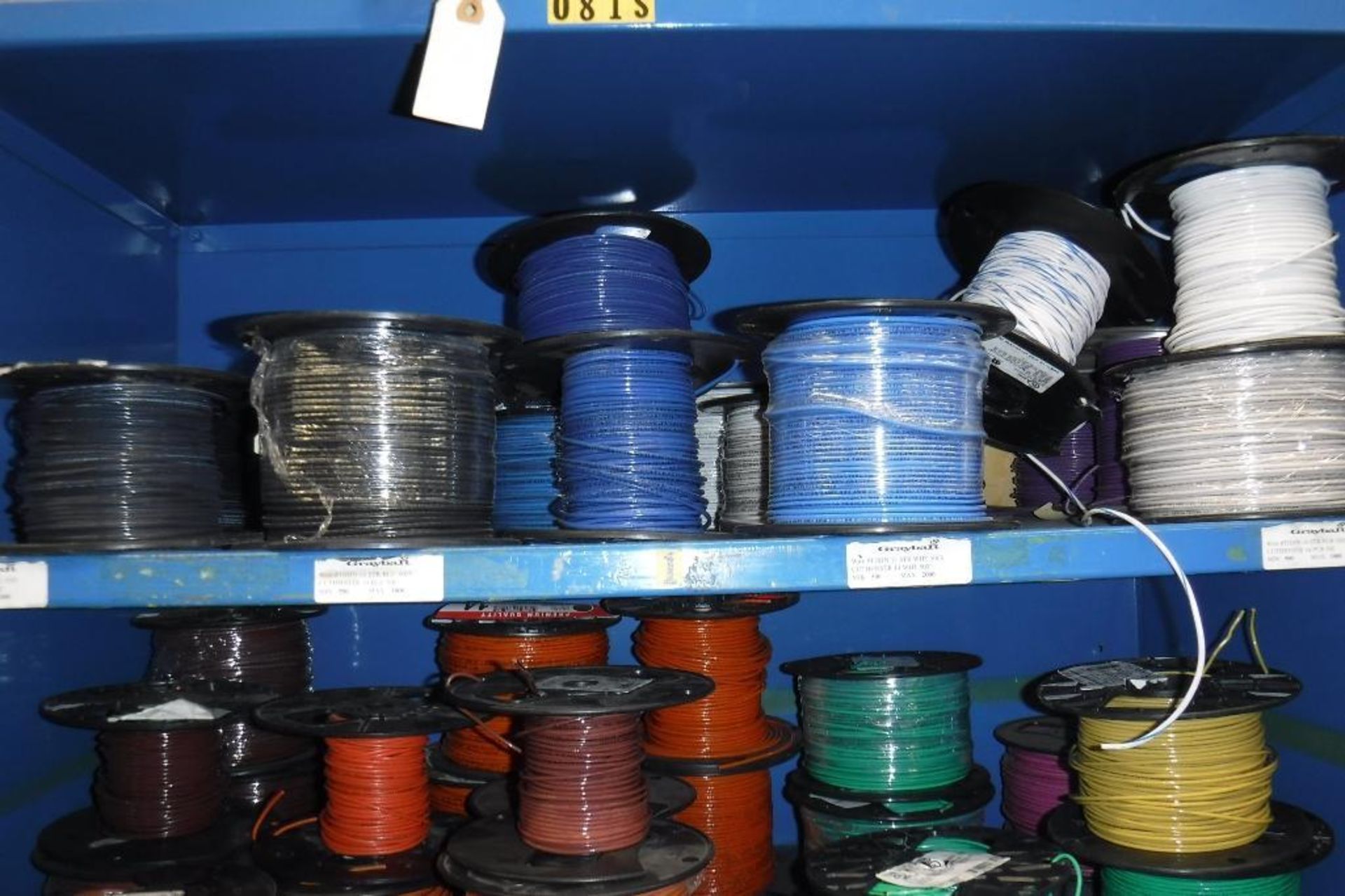 Contents of Rack 081S-Spools of Wire, MUST REMOVE BY 2/14/20-MUST BE REMOVED IN THE ENTIRITY - Image 2 of 8