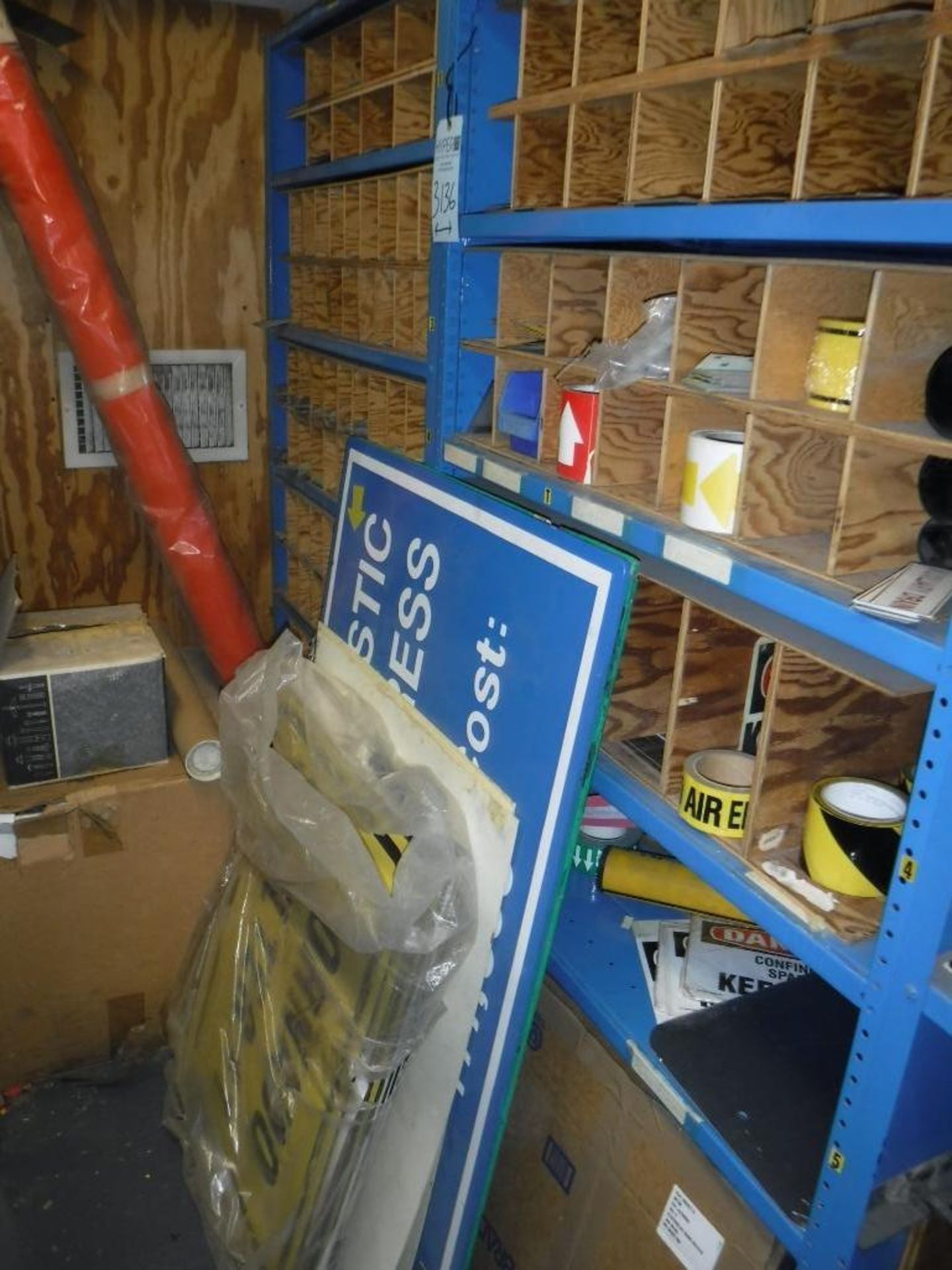 Contents of Shelves 273E ,277E and278E-Tape, Signs, LOCATED ON SECOND FLOOR-MUST REMOVE BY 2/14/20-M - Image 7 of 7