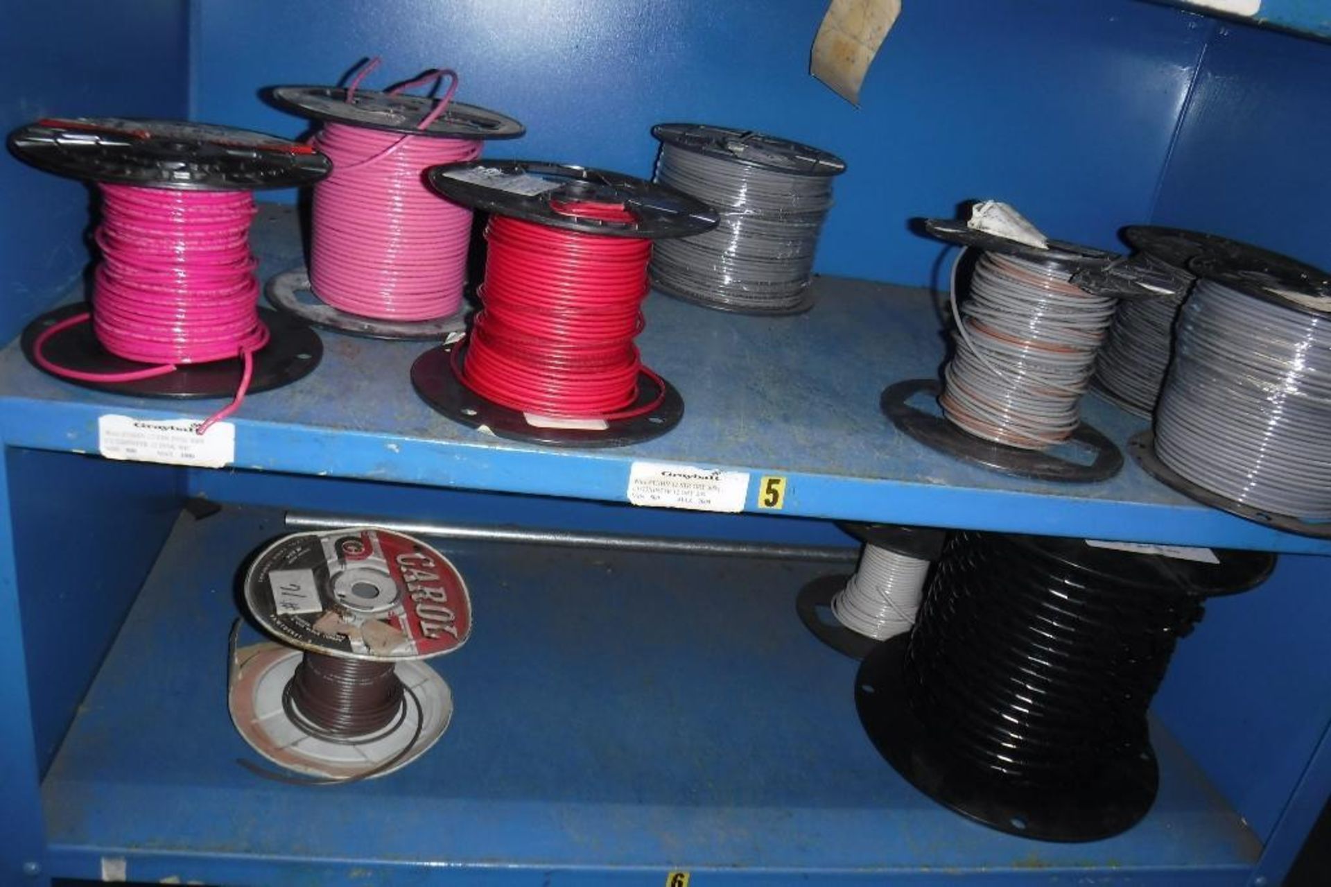 Contents of Rack 080S-Spools of Wire, MUST REMOVE BY 2/14/20-MUST BE REMOVED IN THE ENTIRITY - Image 6 of 8