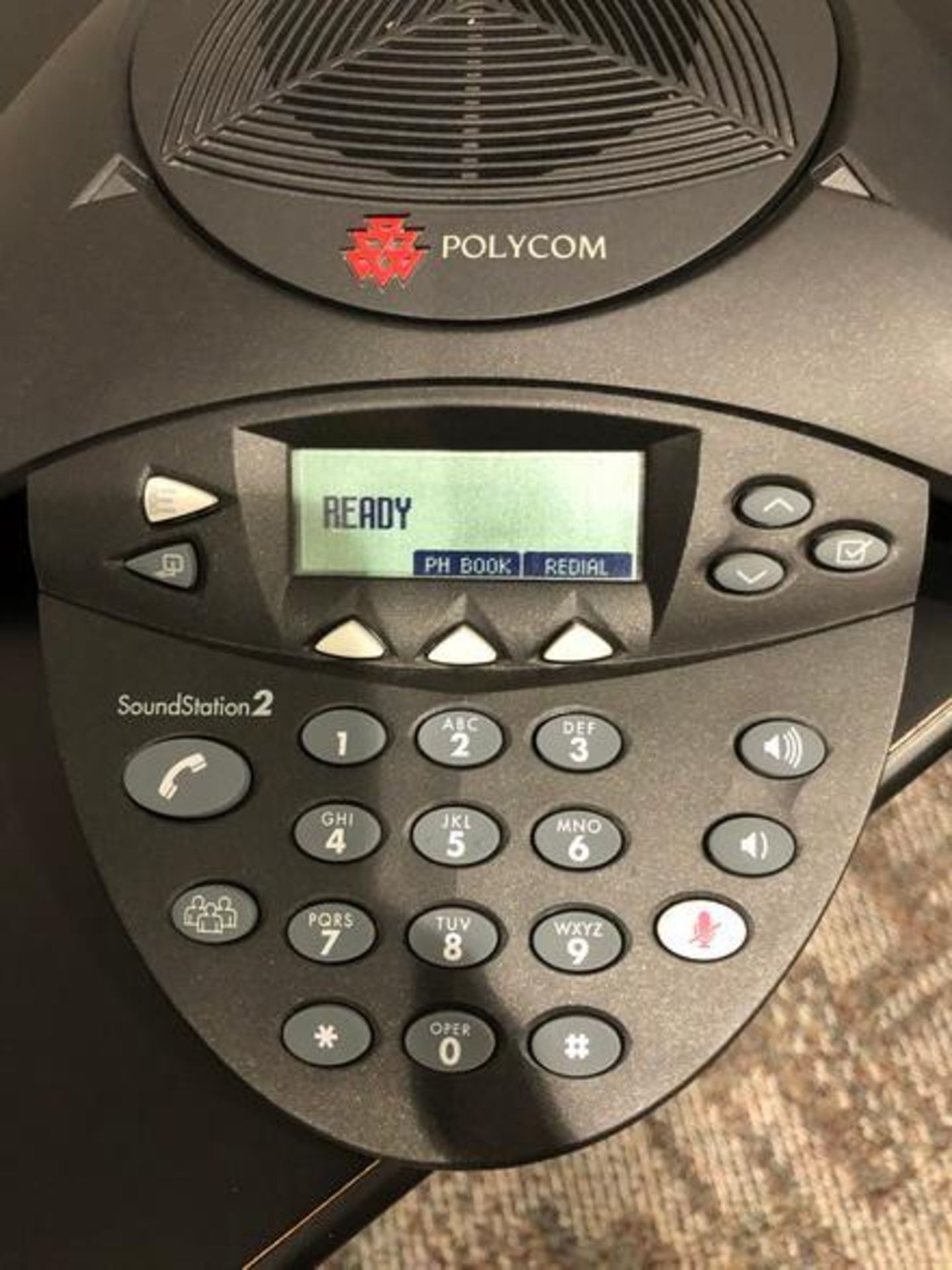 Polycom Model 2201-16000-601 "H" Sound Station 2 Conference Call Phone - Image 2 of 3