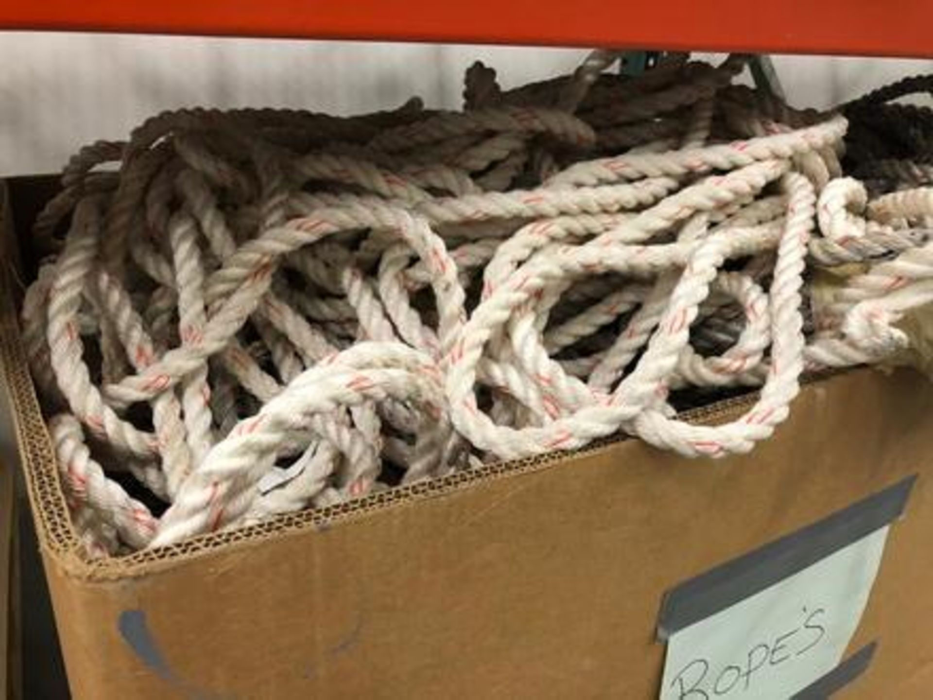 Large Quantity of Assorted Ropes in Box - Image 2 of 6