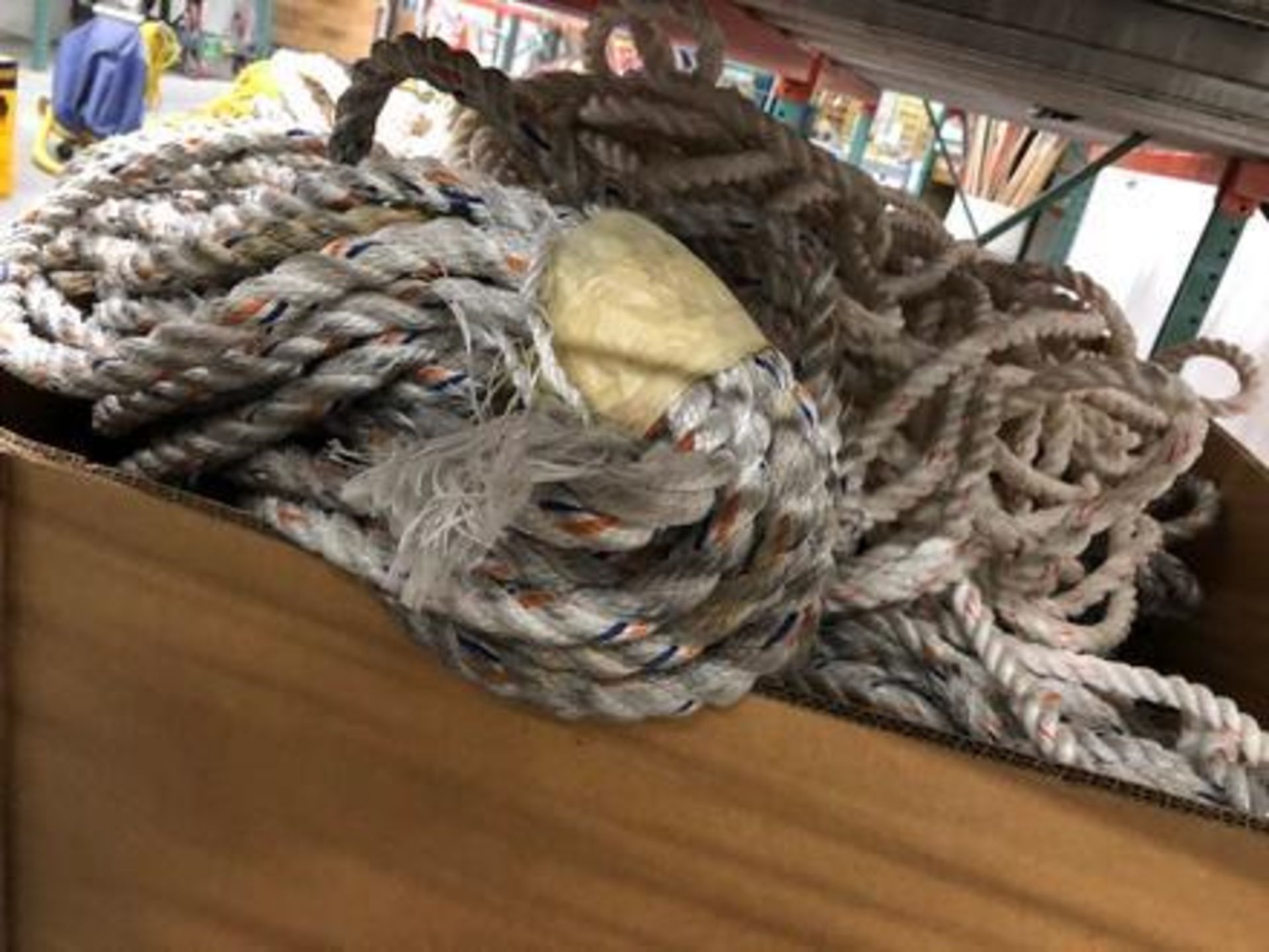 Large Quantity of Assorted Ropes in Box - Image 5 of 6