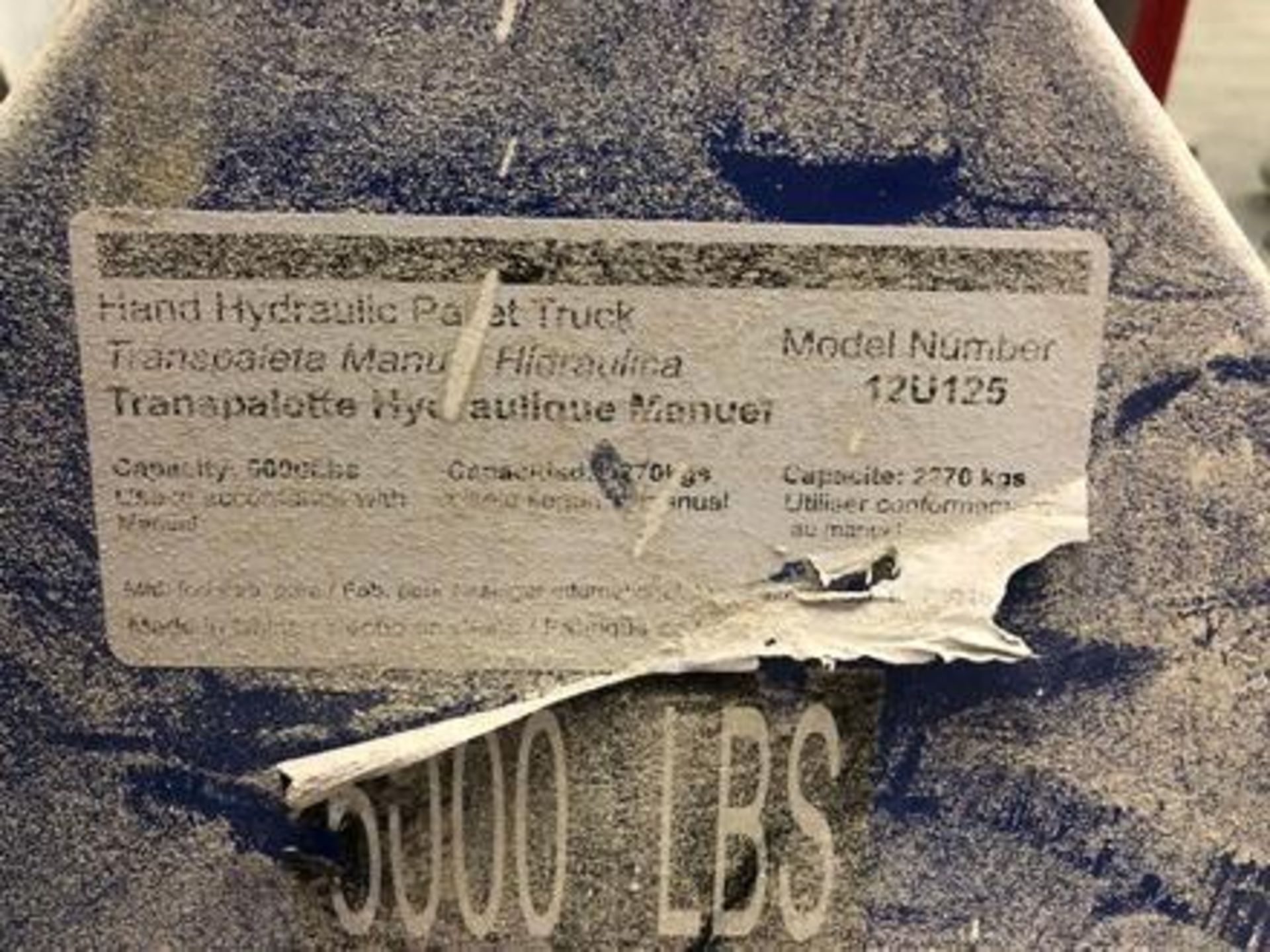 (2) Industrial 5,000 & 4,400 Lbs. Cap. 12U125 Hydraulic Pallet Jacks, size 48 x 27", Blue - Image 4 of 4